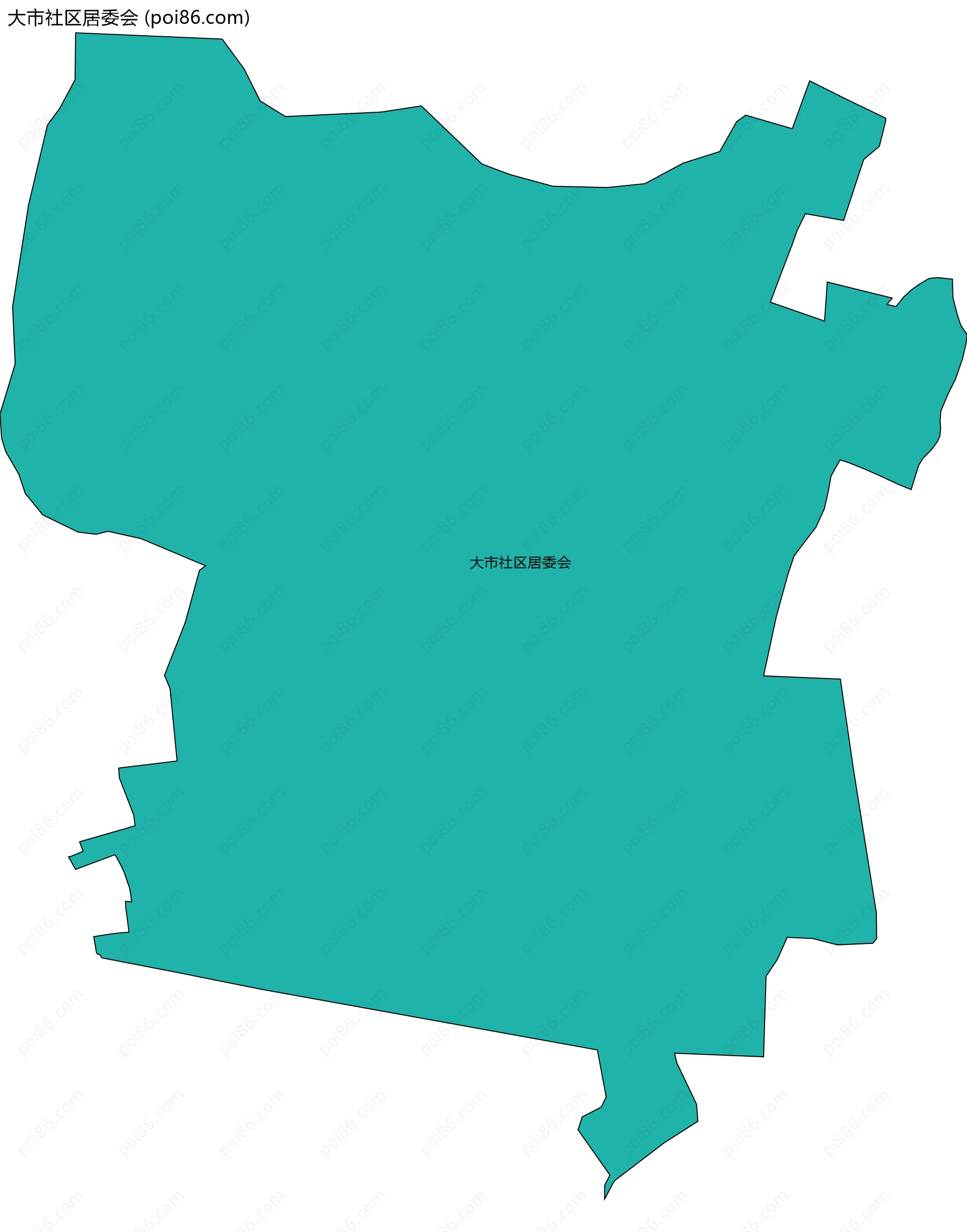 大市社区居委会边界地图