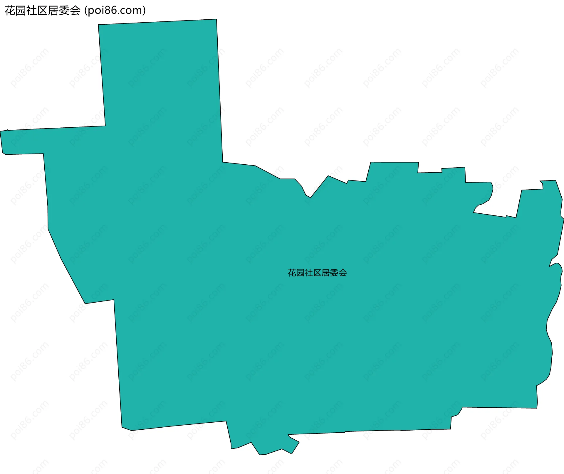 花园社区居委会边界地图