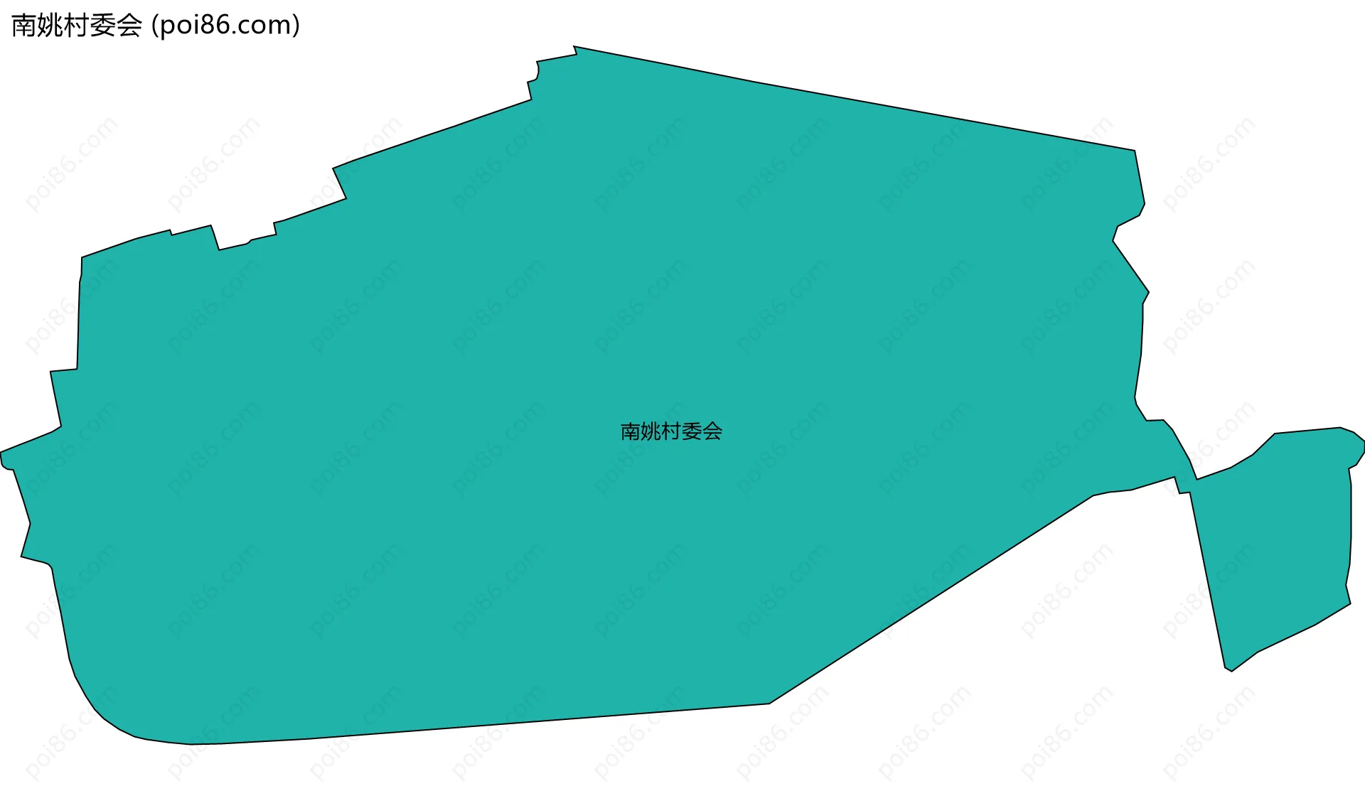 南姚村委会边界地图