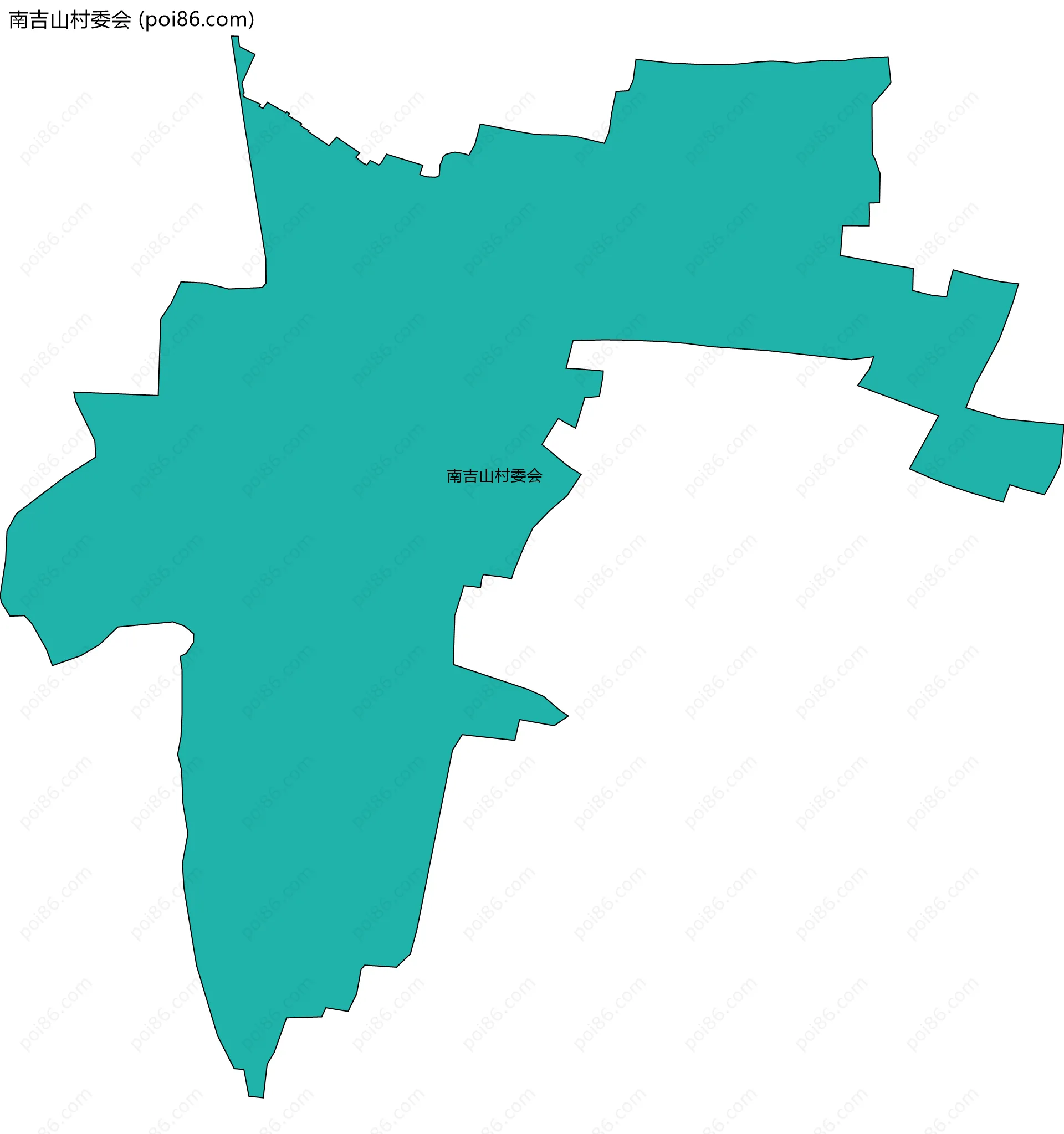 南吉山村委会边界地图