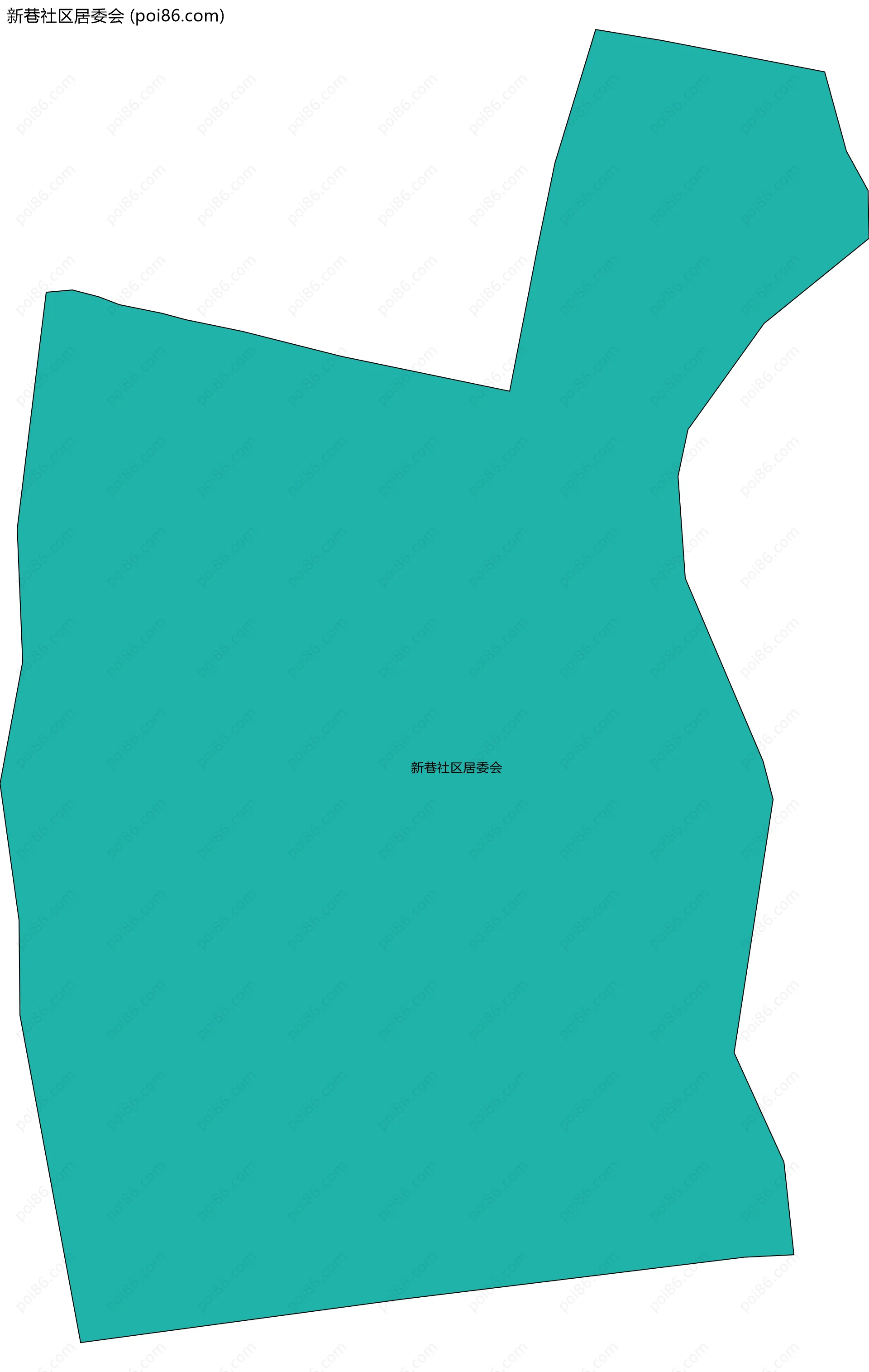 新巷社区居委会边界地图