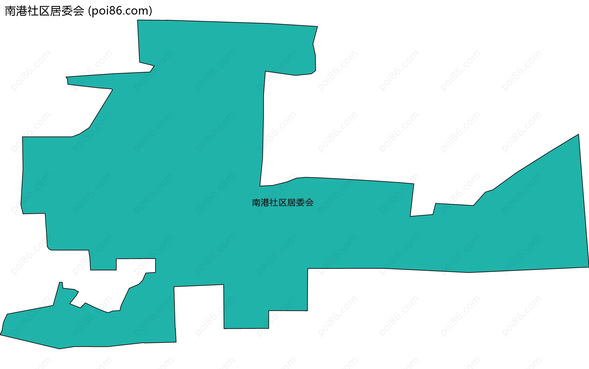 南港社区居委会边界地图