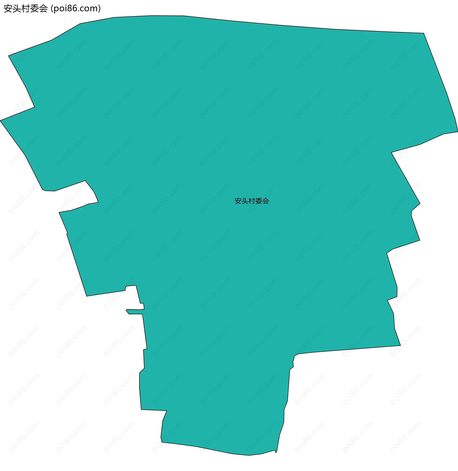 安头村委会边界地图
