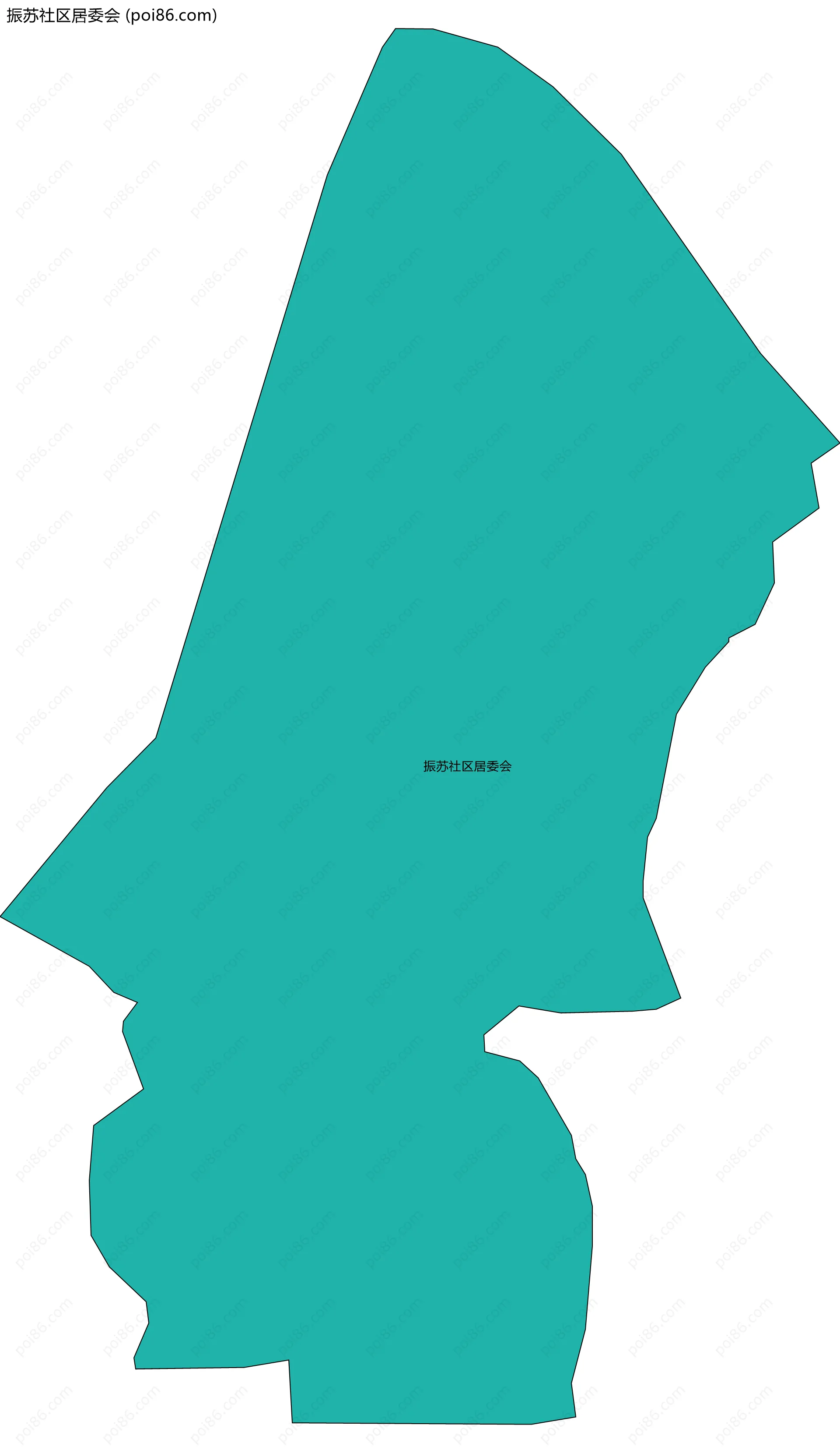 振苏社区居委会边界地图