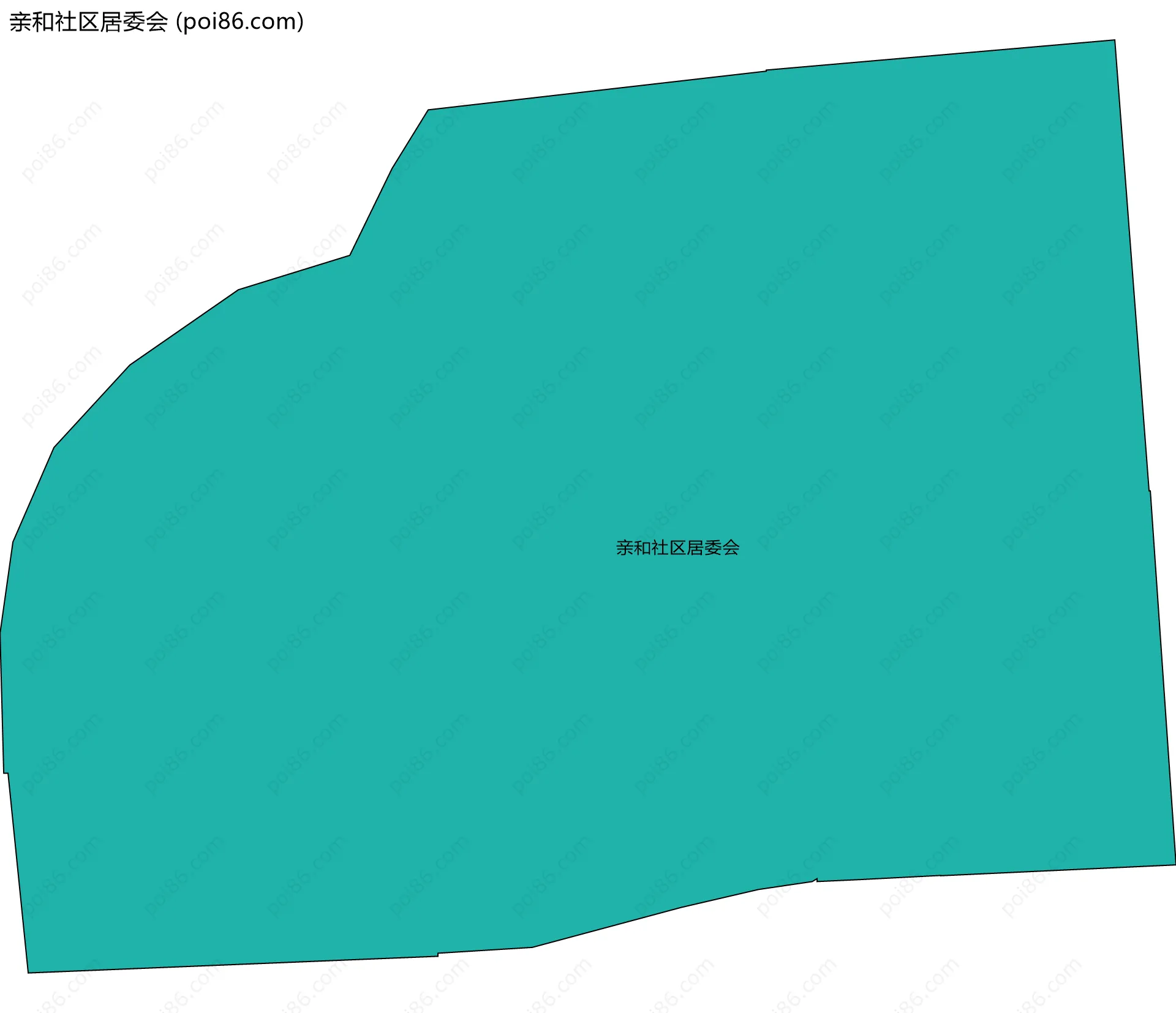 亲和社区居委会边界地图