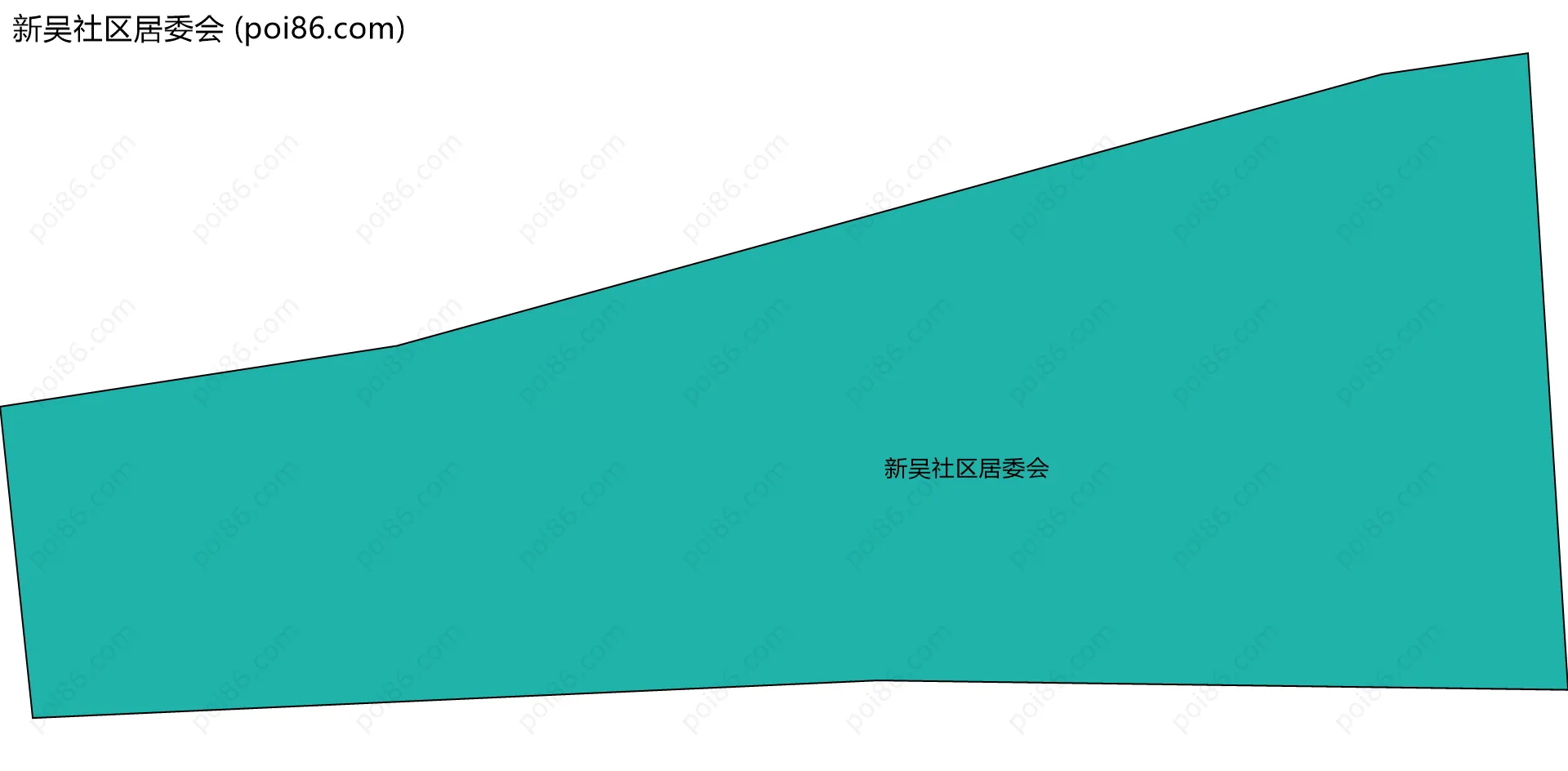 新吴社区居委会边界地图