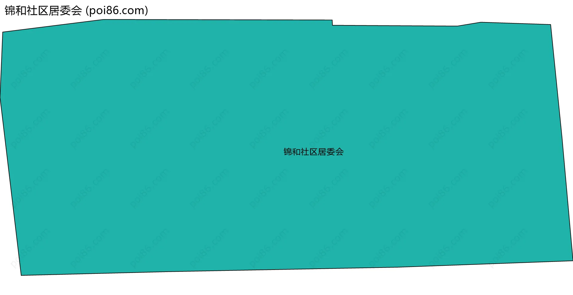 锦和社区居委会边界地图