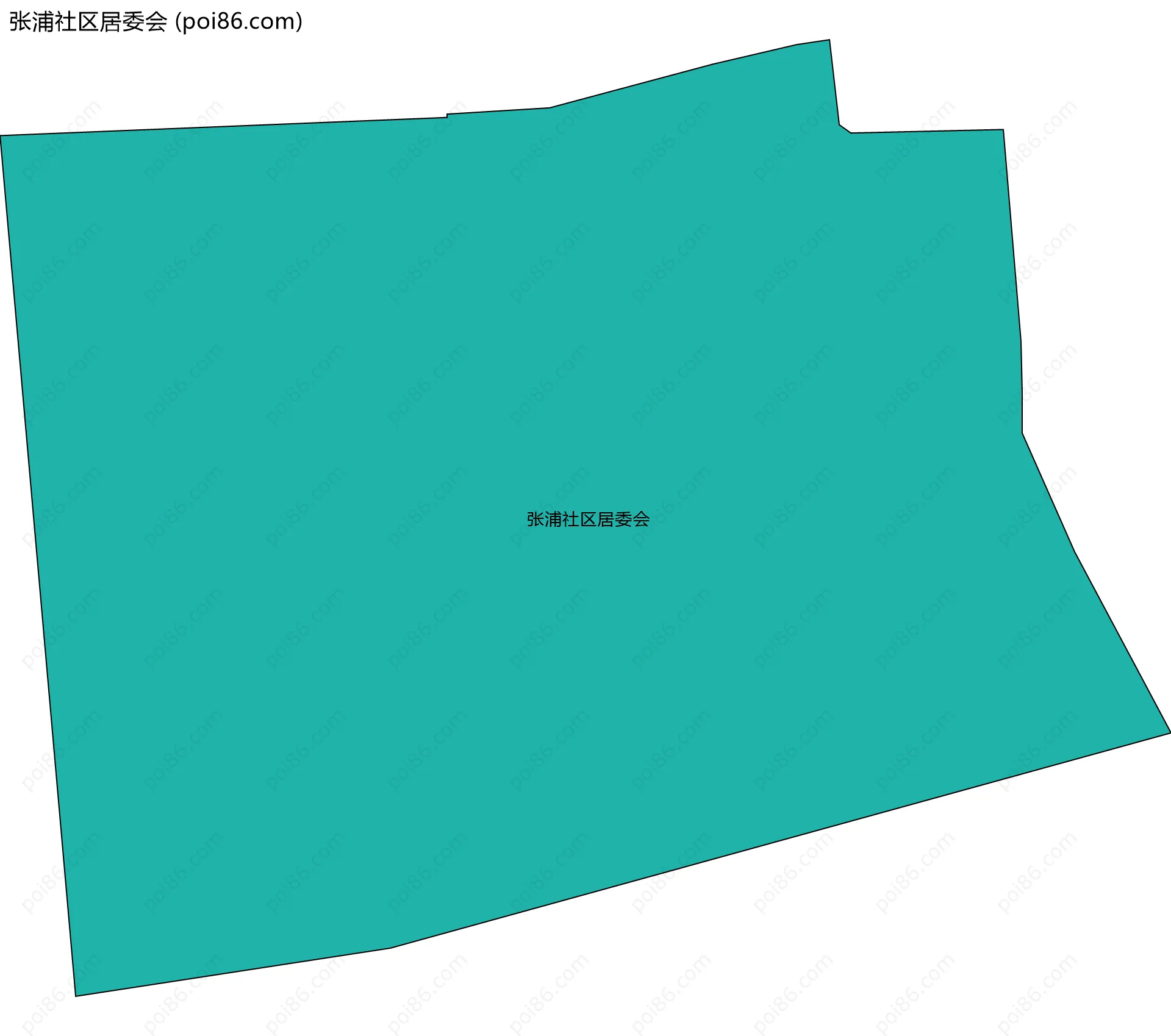 张浦社区居委会边界地图