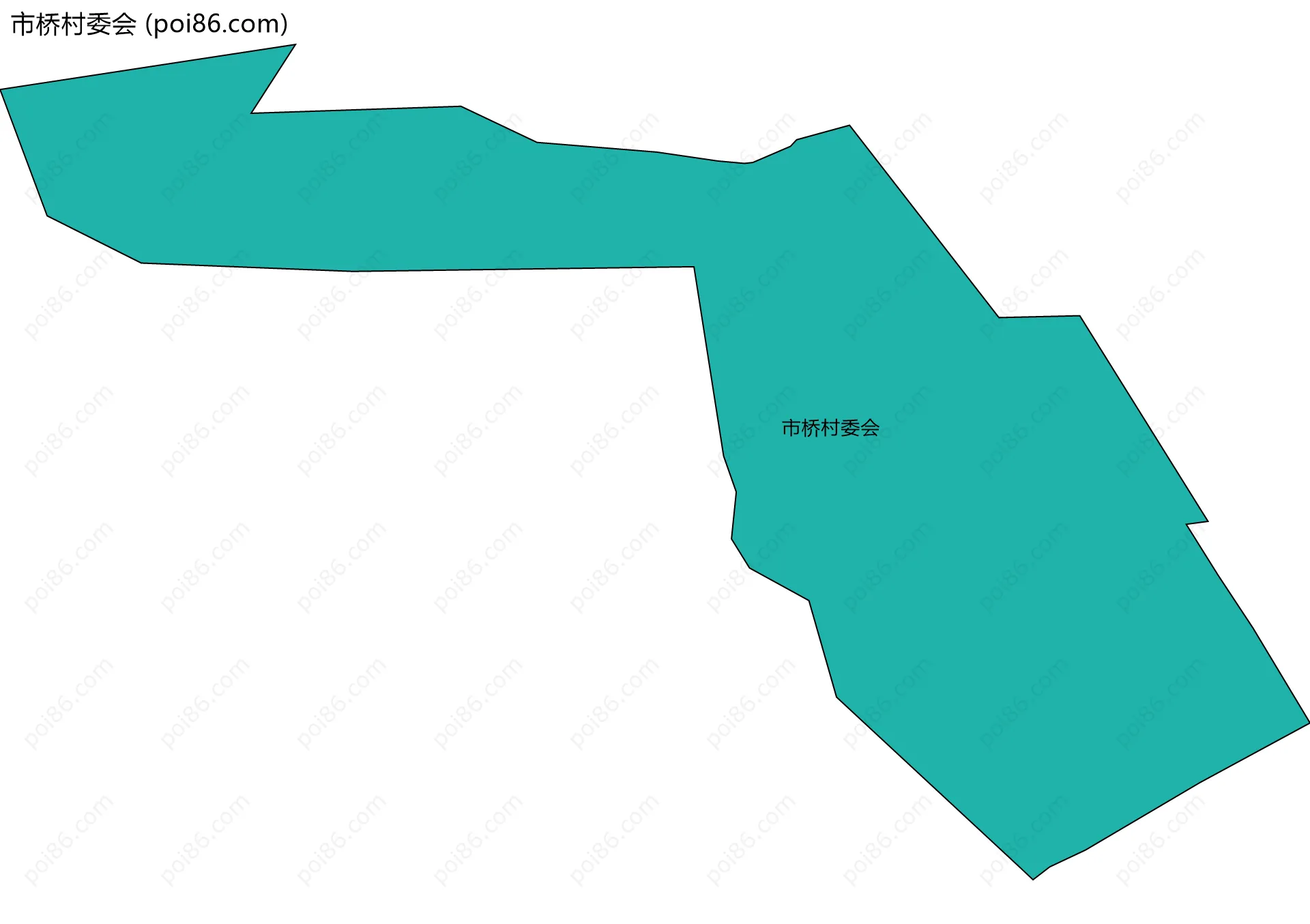 市桥村委会边界地图