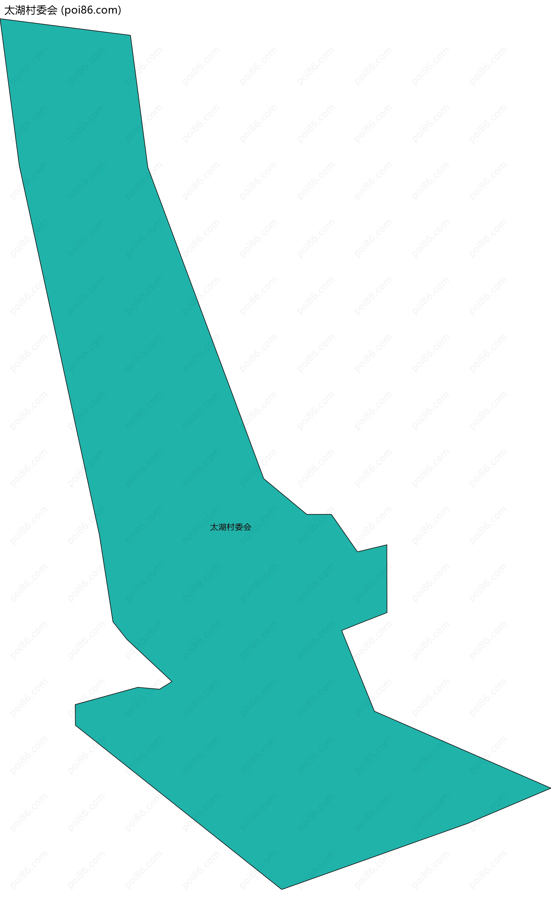 太湖村委会边界地图