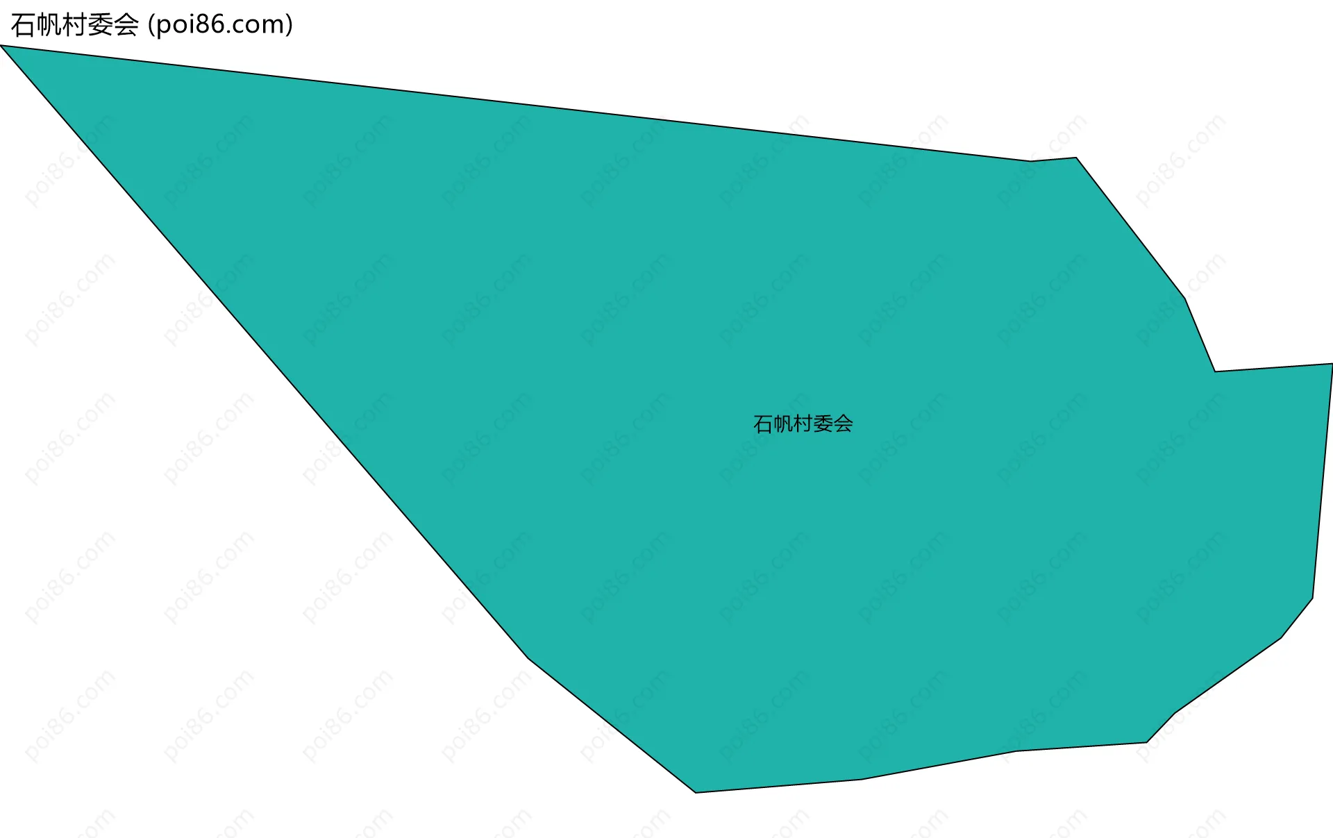 石帆村委会边界地图