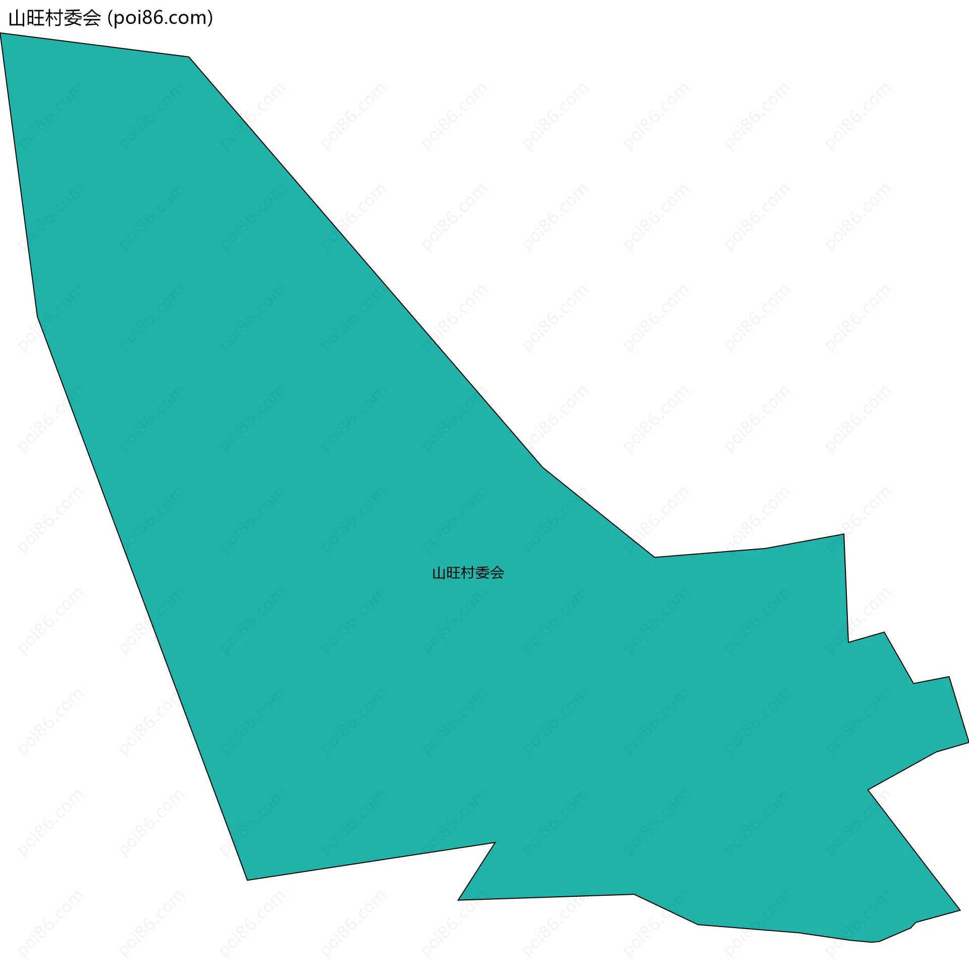 山旺村委会边界地图
