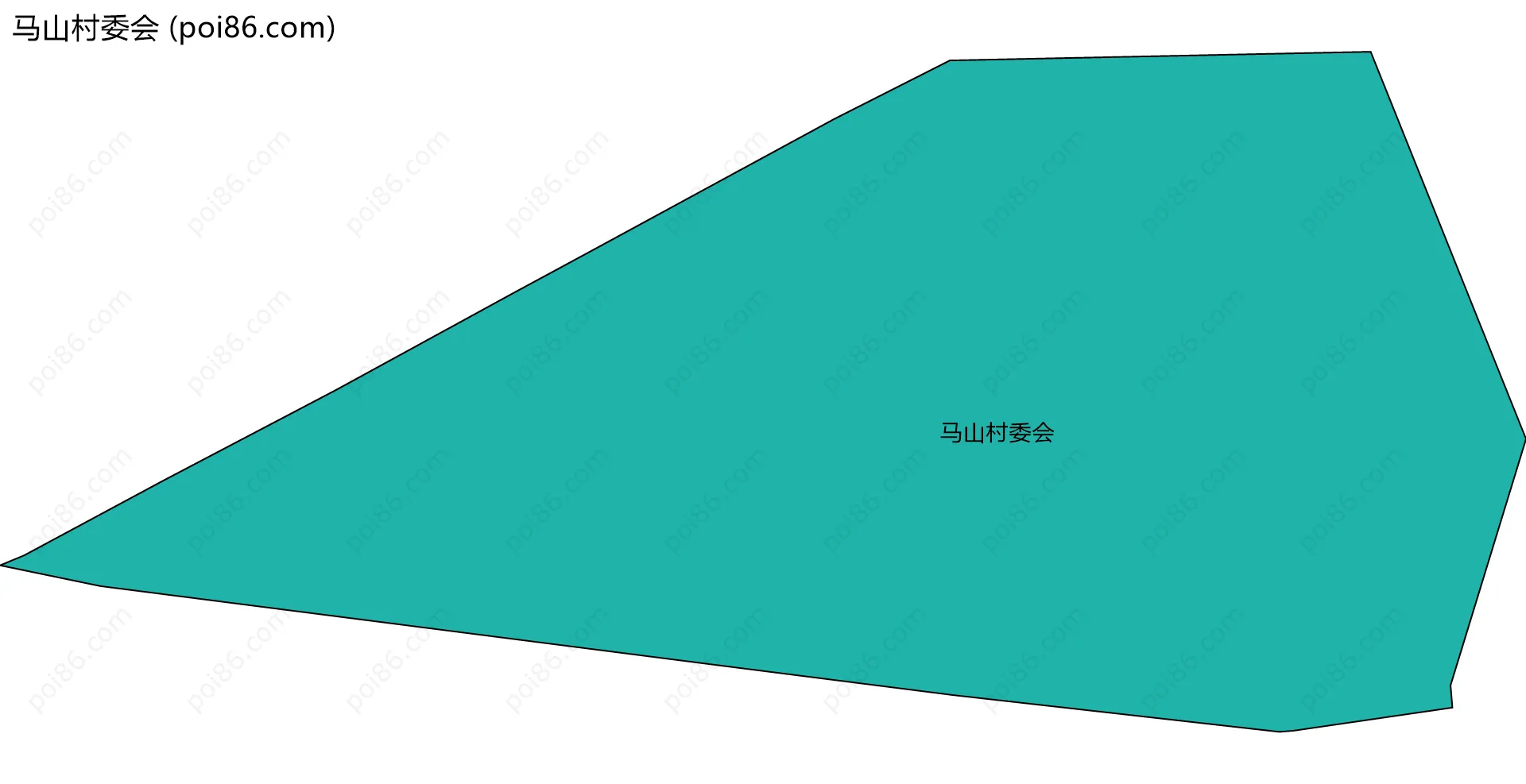 马山村委会边界地图