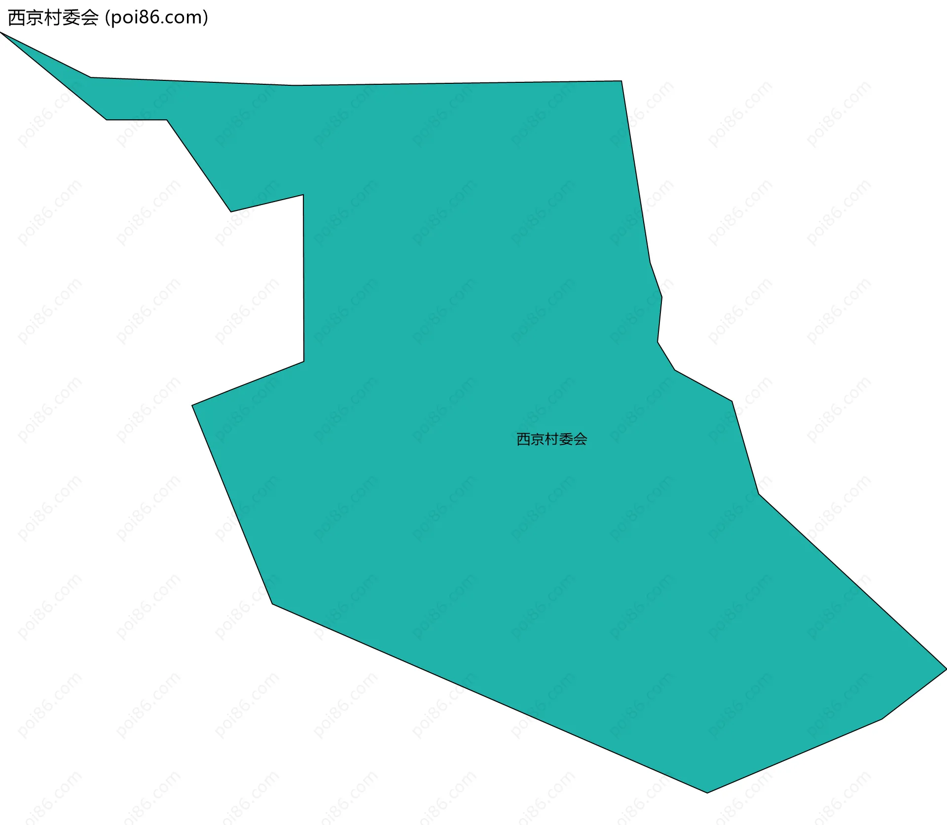 西京村委会边界地图