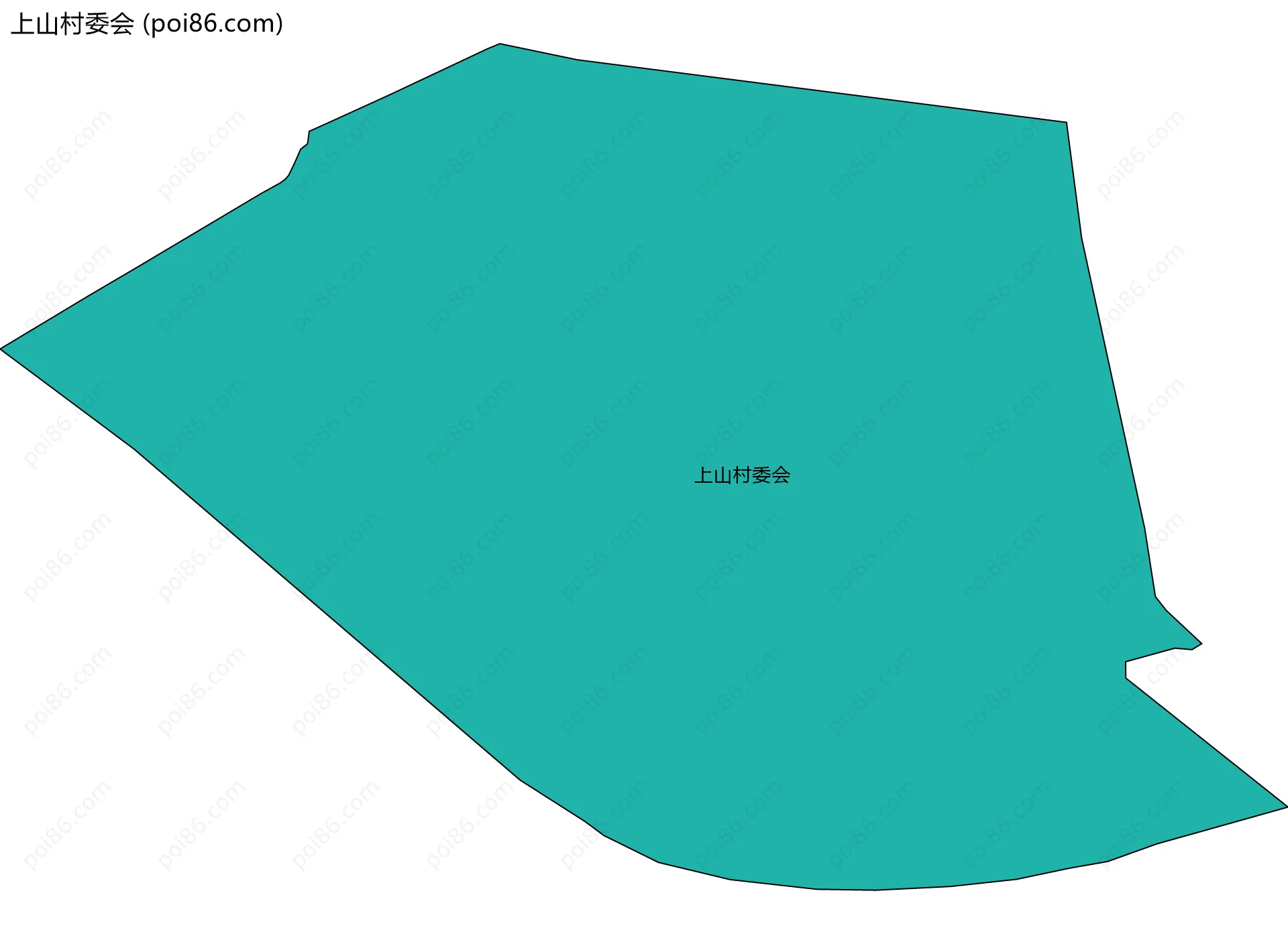 上山村委会边界地图