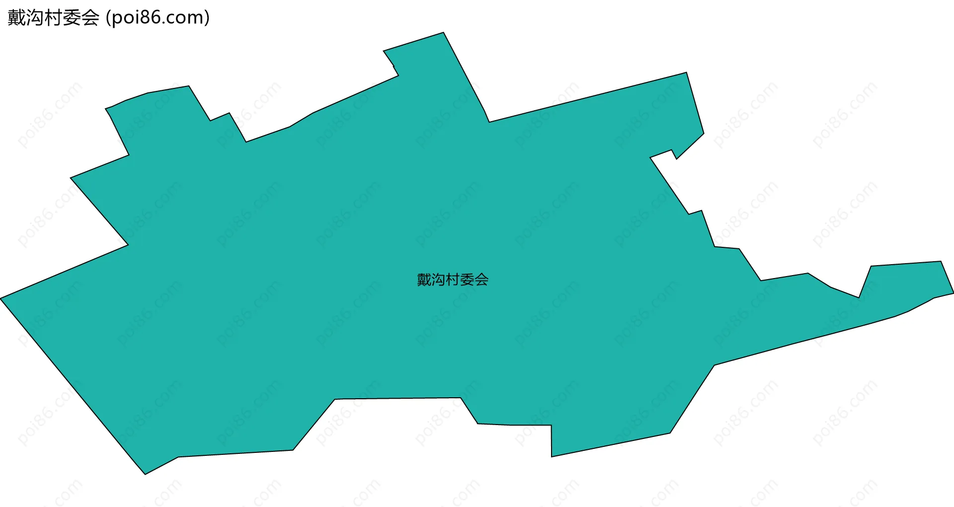 戴沟村委会边界地图