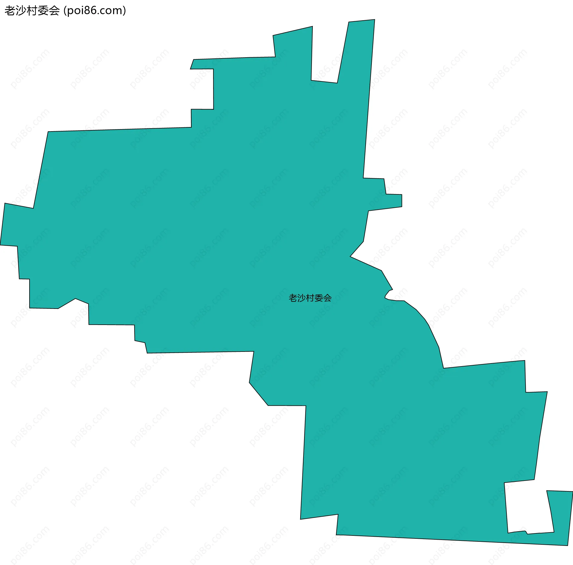 老沙村委会边界地图