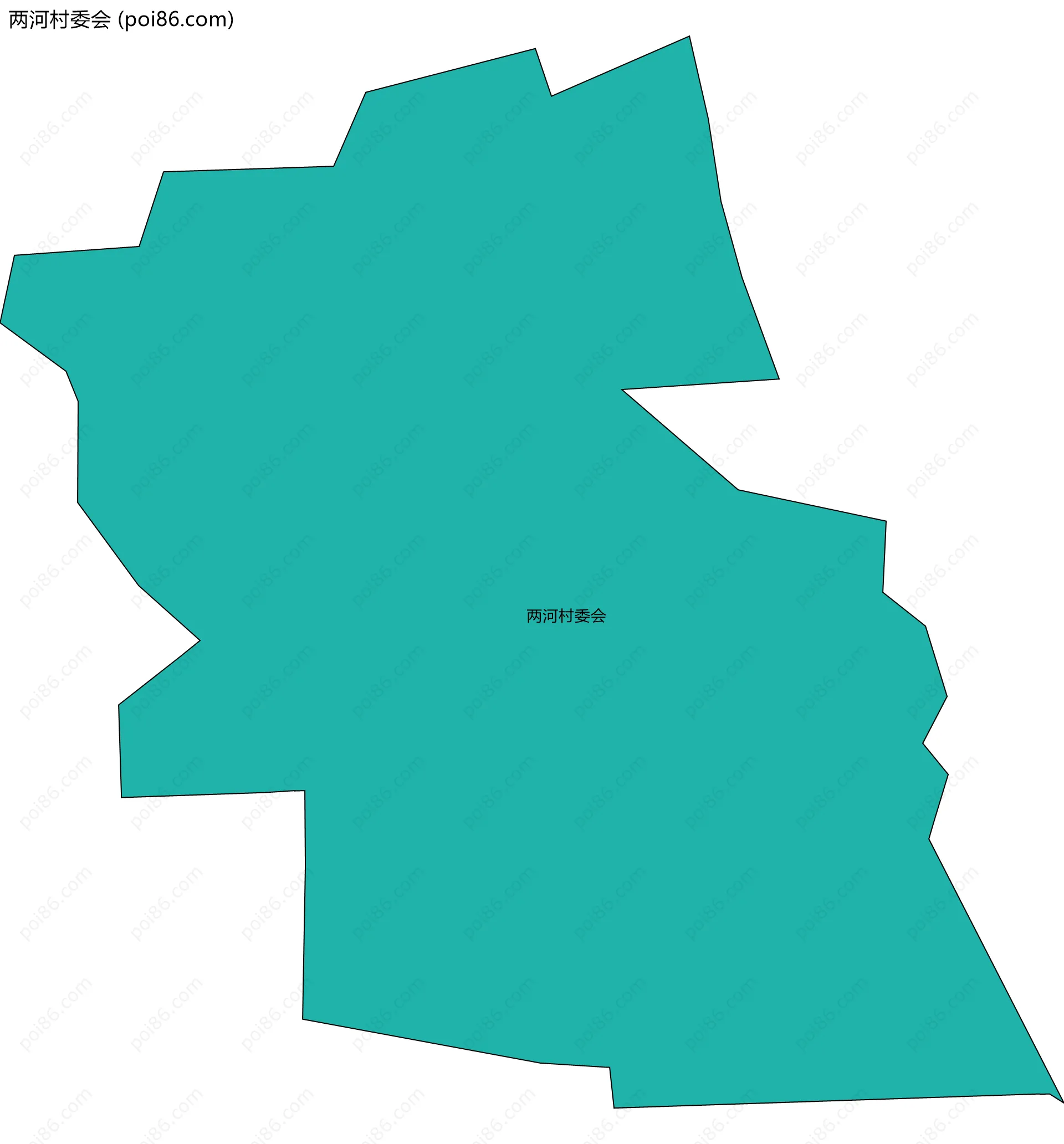 两河村委会边界地图