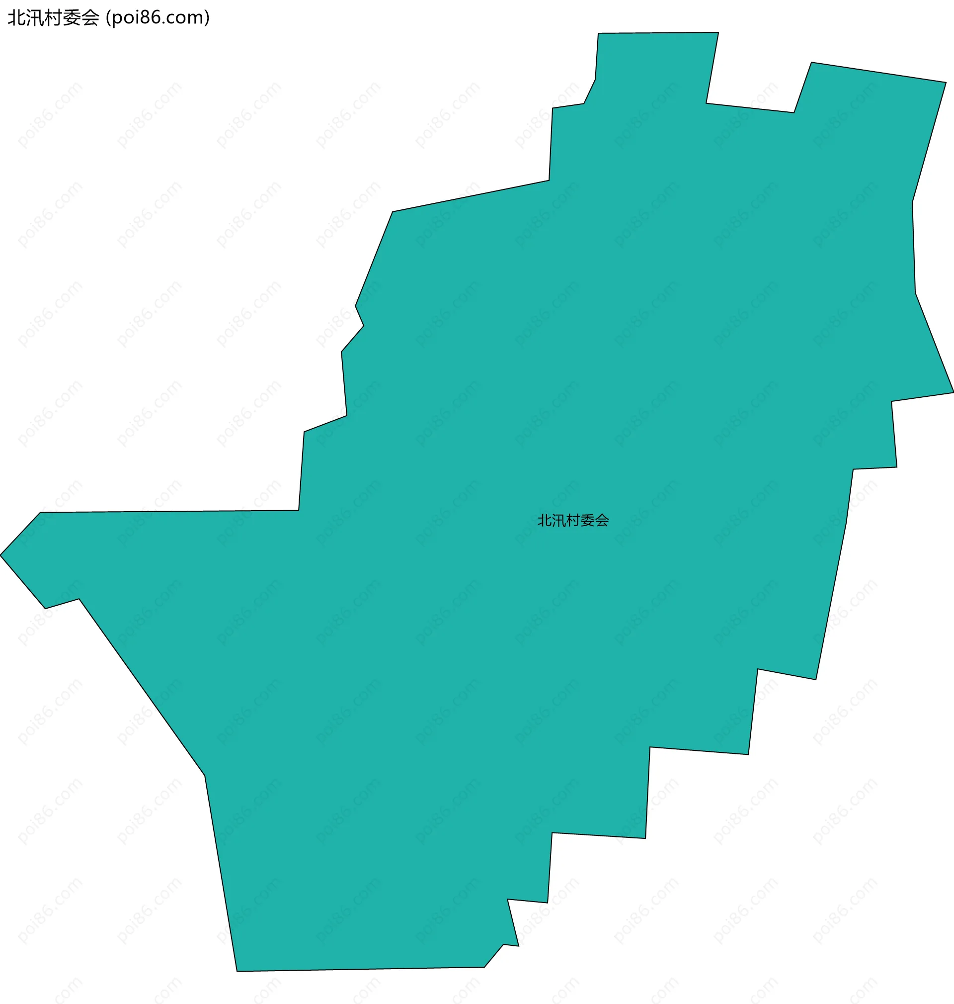 北汛村委会边界地图