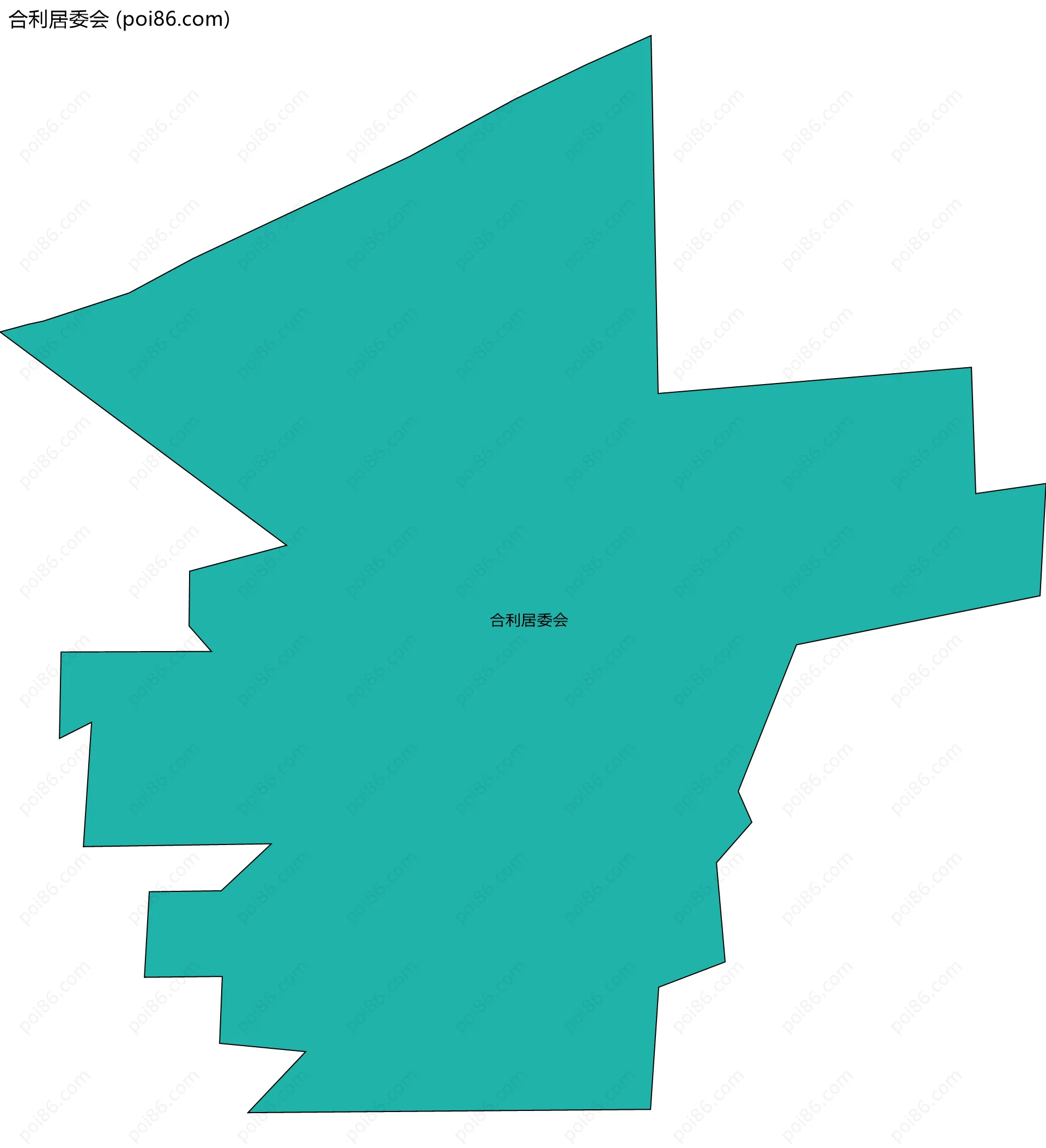 合利居委会边界地图