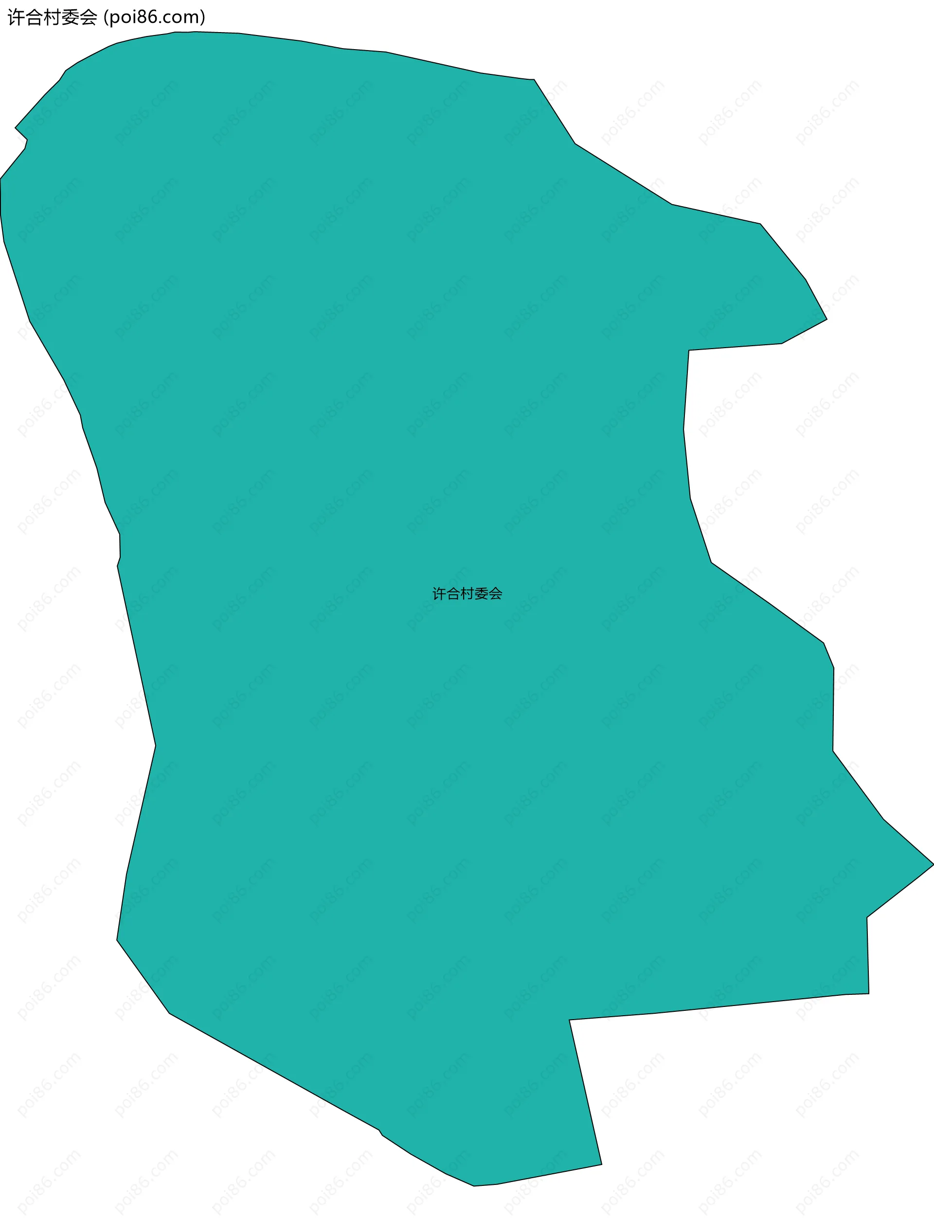 许合村委会边界地图