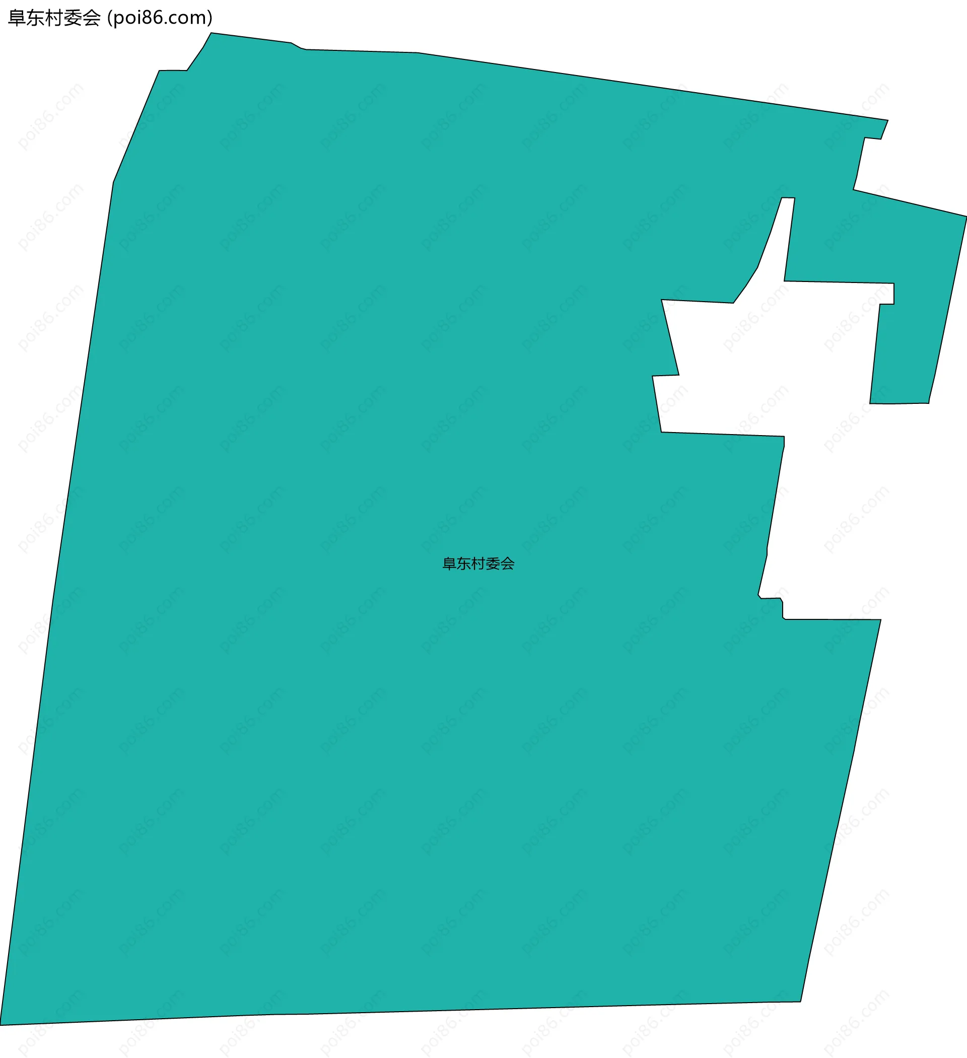 阜东村委会边界地图