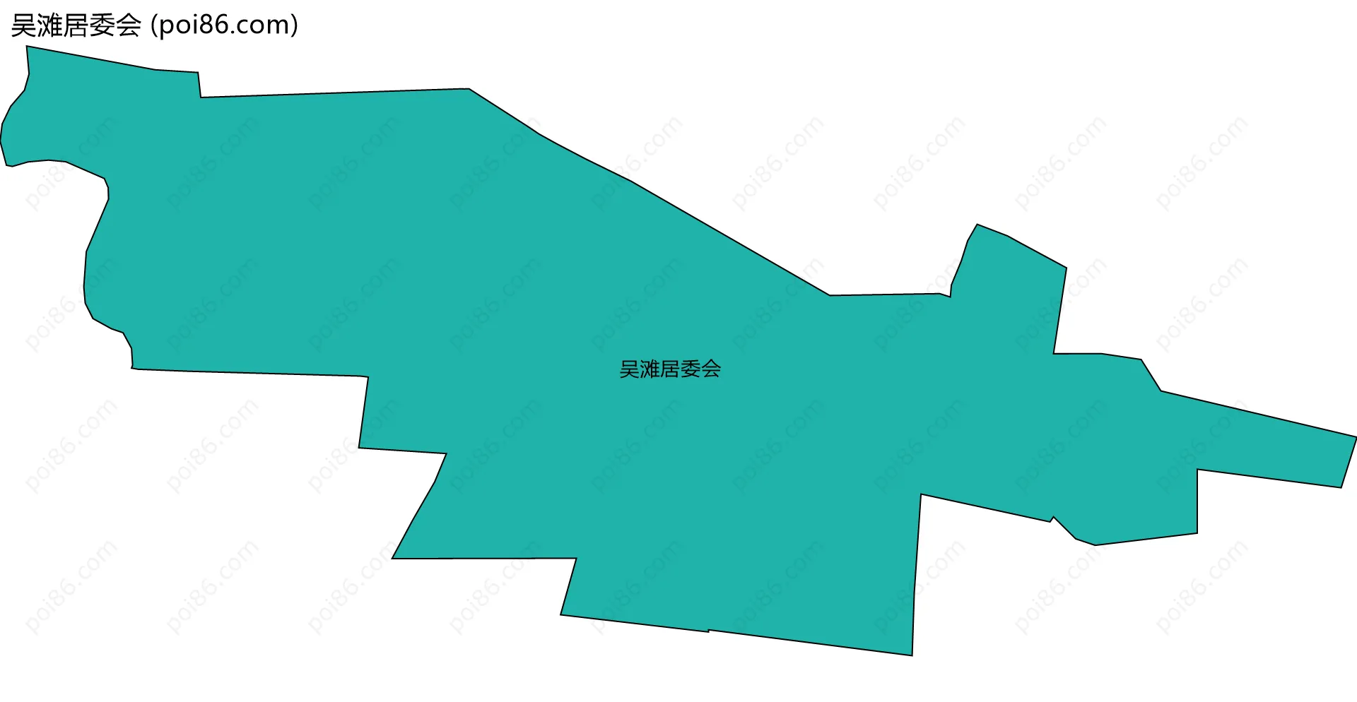 吴滩居委会边界地图