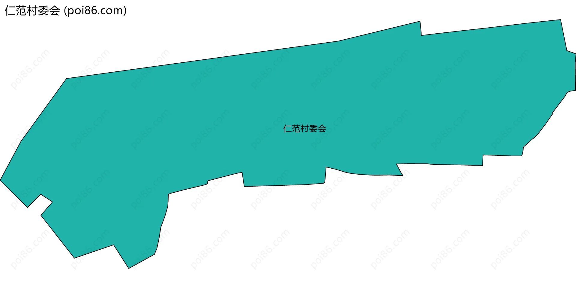 仁范村委会边界地图