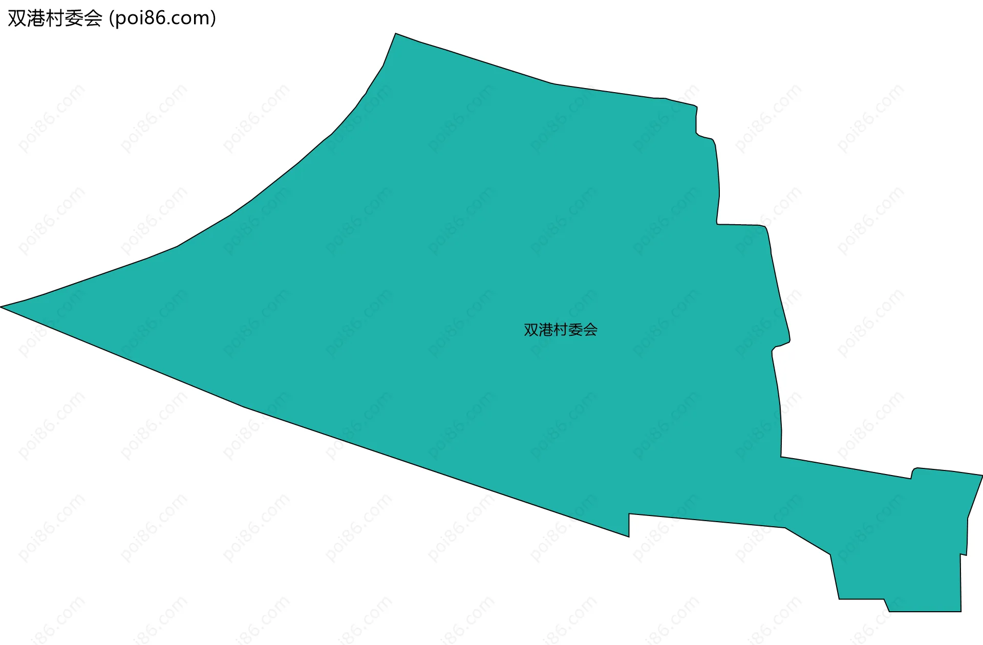 双港村委会边界地图