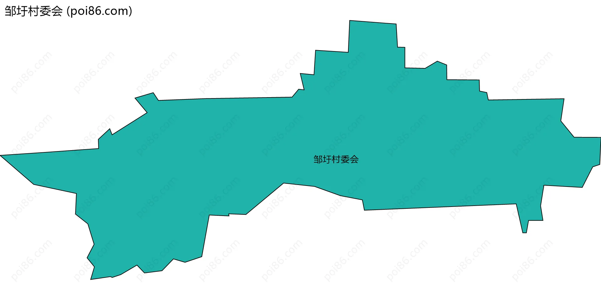 邹圩村委会边界地图