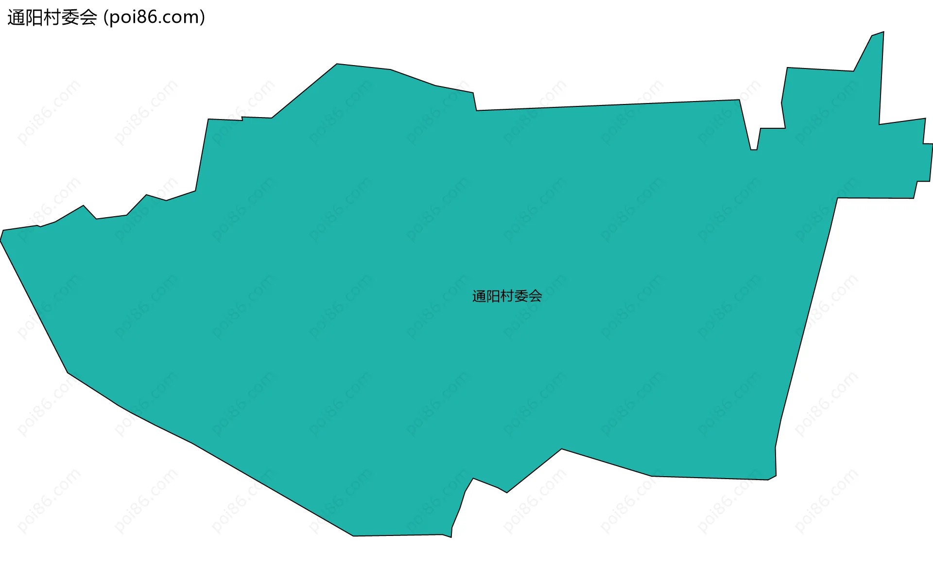 通阳村委会边界地图