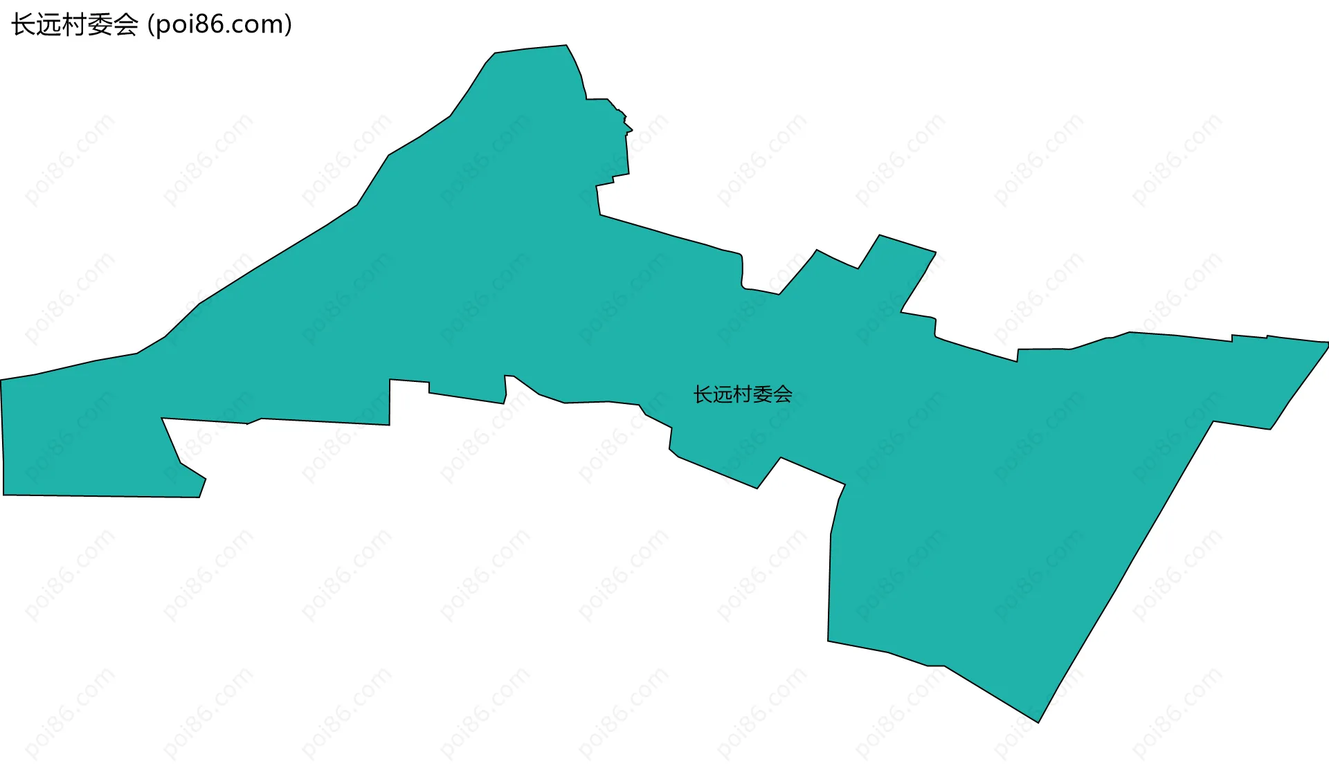 长远村委会边界地图