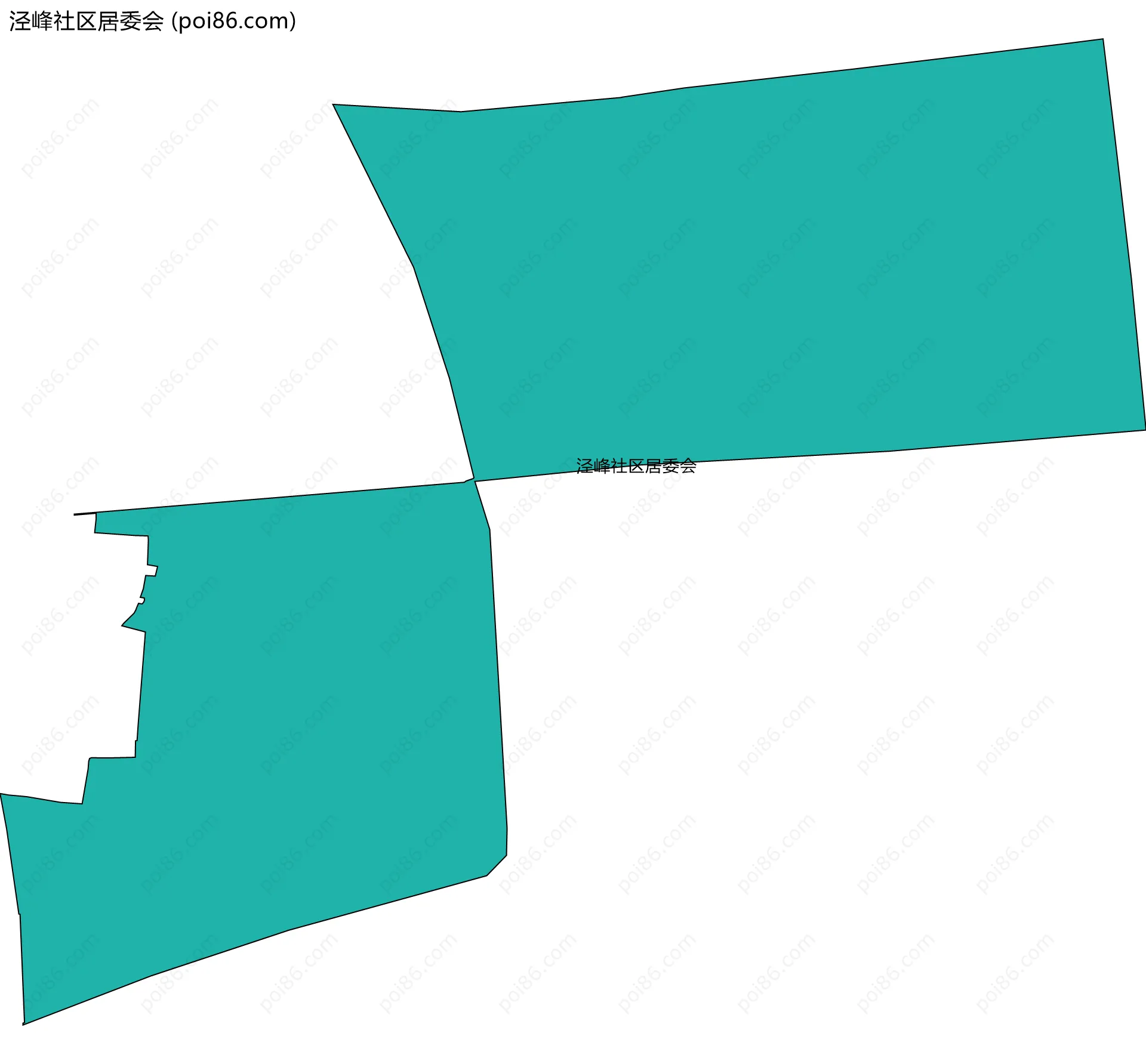 泾峰社区居委会边界地图