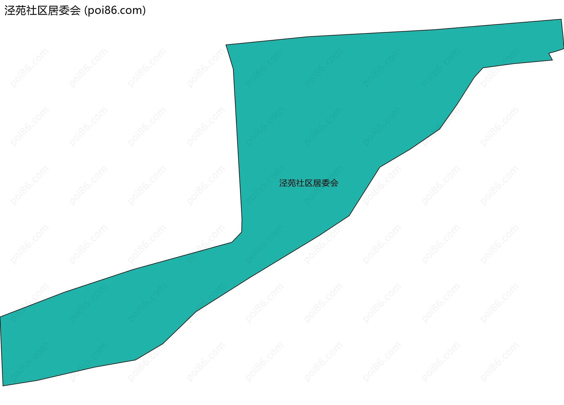 泾苑社区居委会边界地图