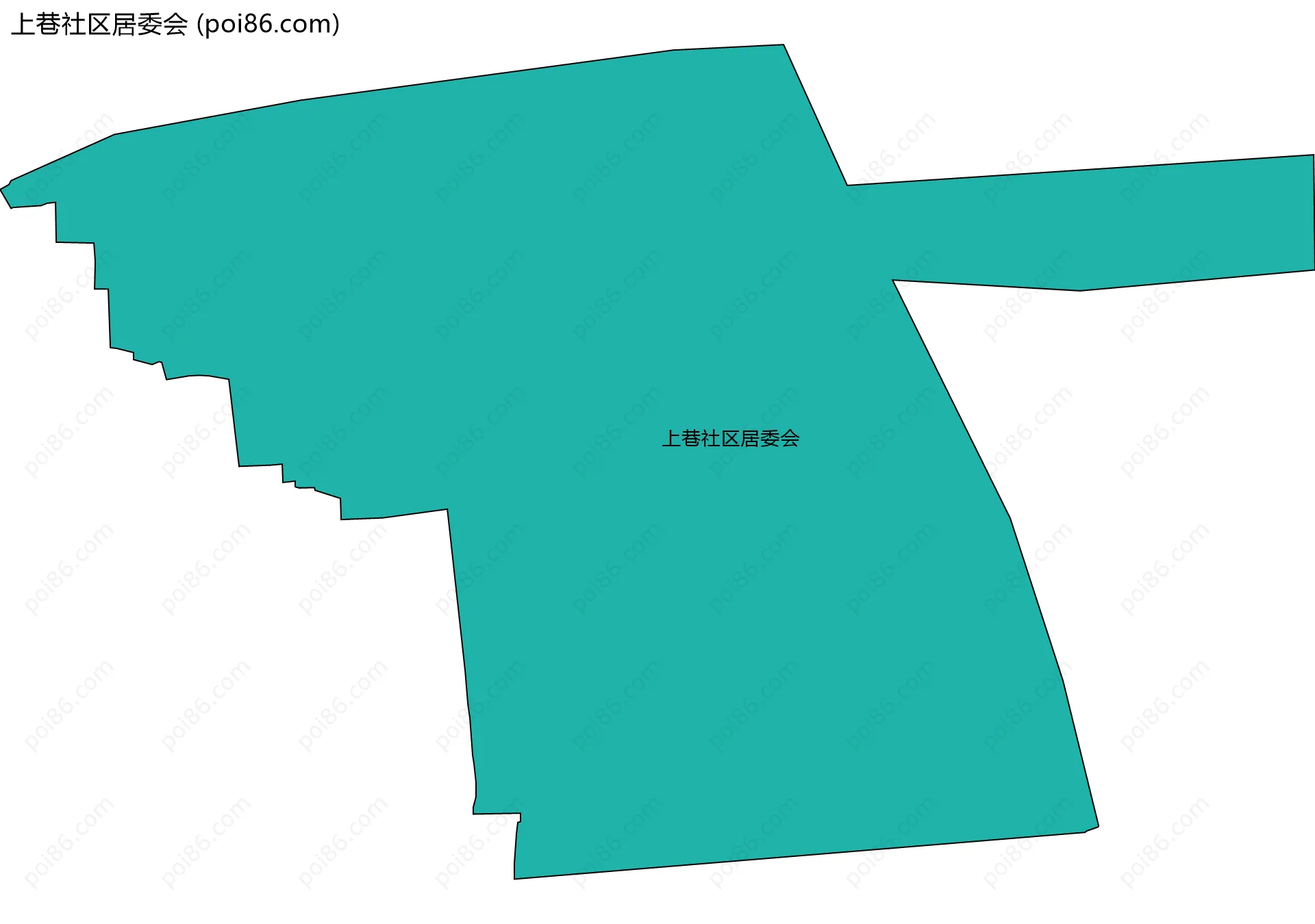 上巷社区居委会边界地图