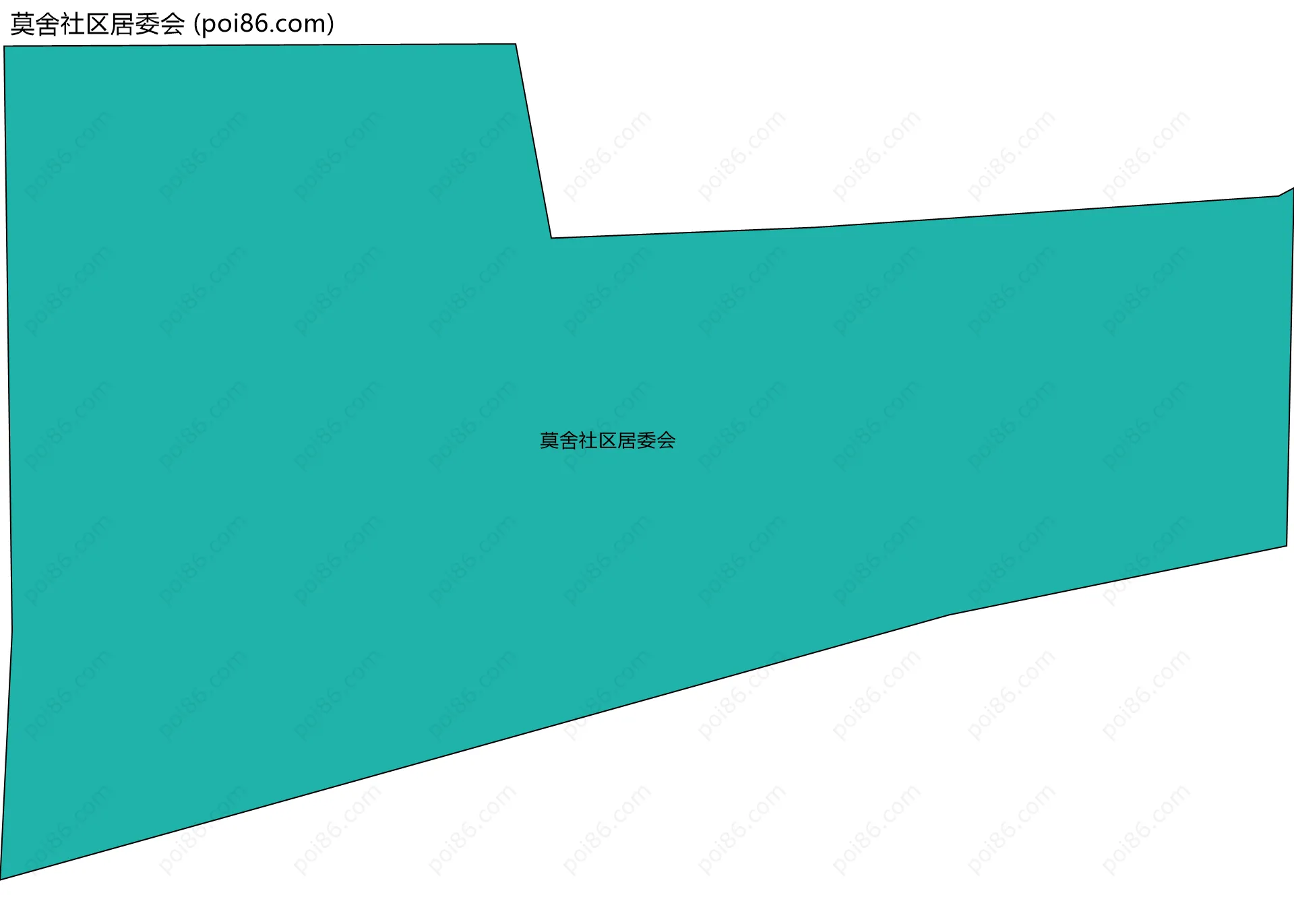 莫舍社区居委会边界地图