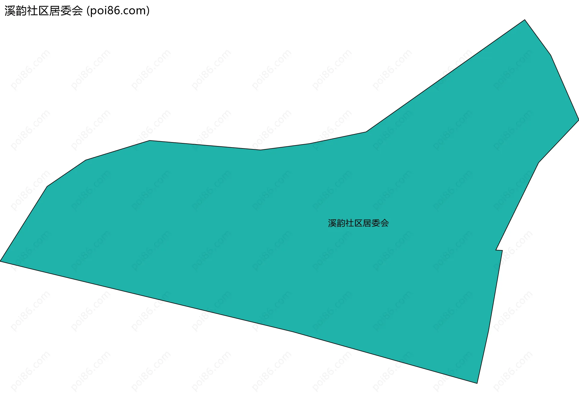 溪韵社区居委会边界地图