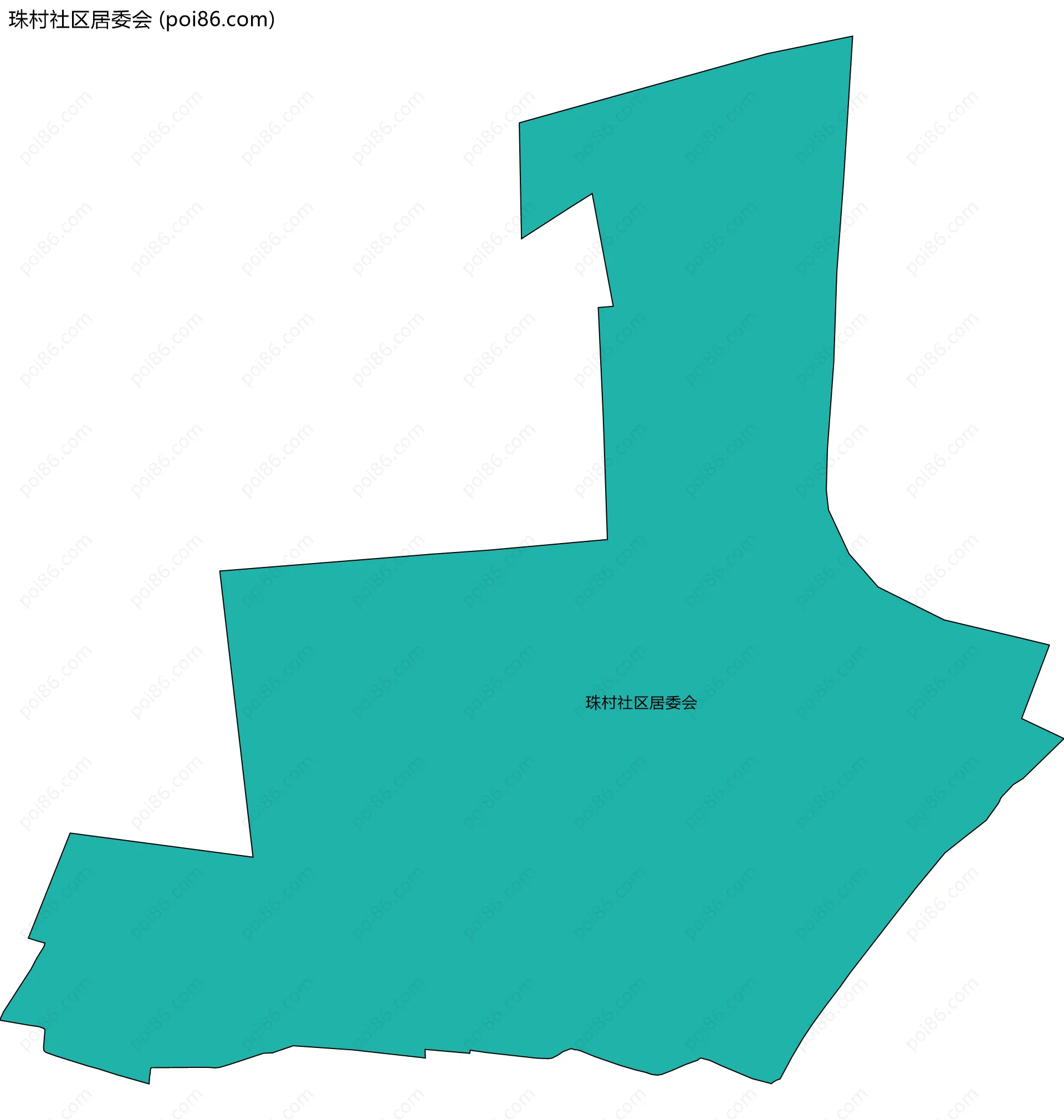 珠村社区居委会边界地图