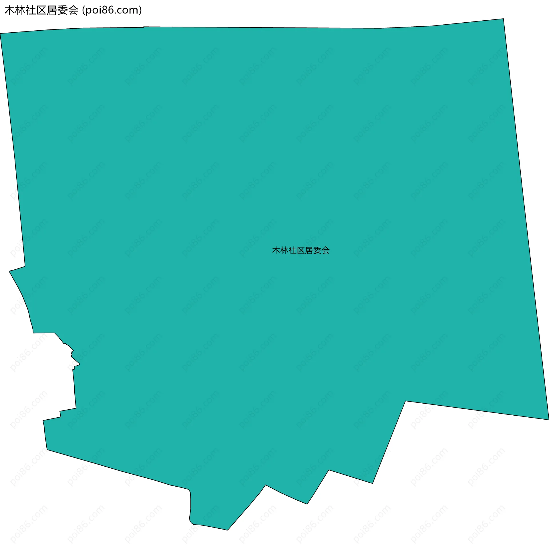 木林社区居委会边界地图