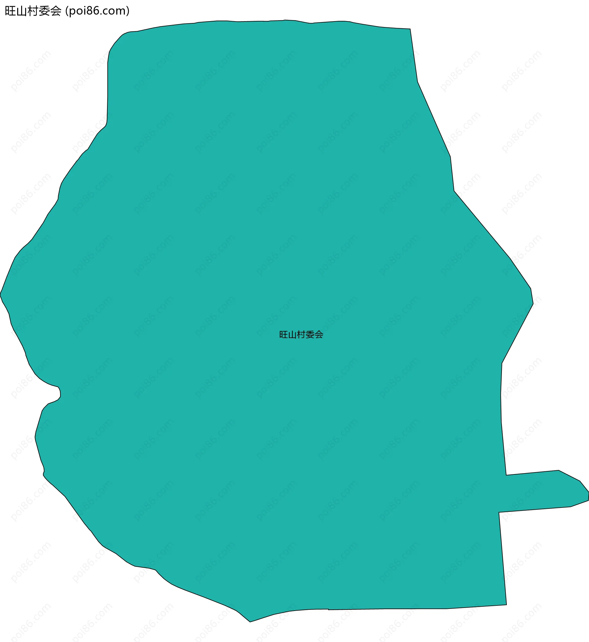 旺山村委会边界地图