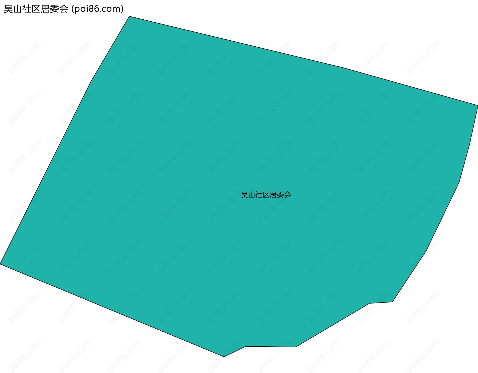 吴山社区居委会边界地图