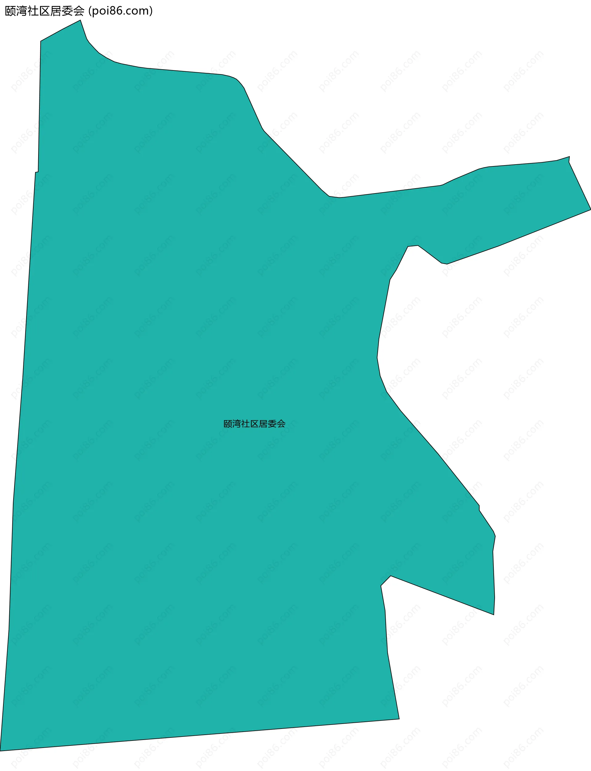 颐湾社区居委会边界地图