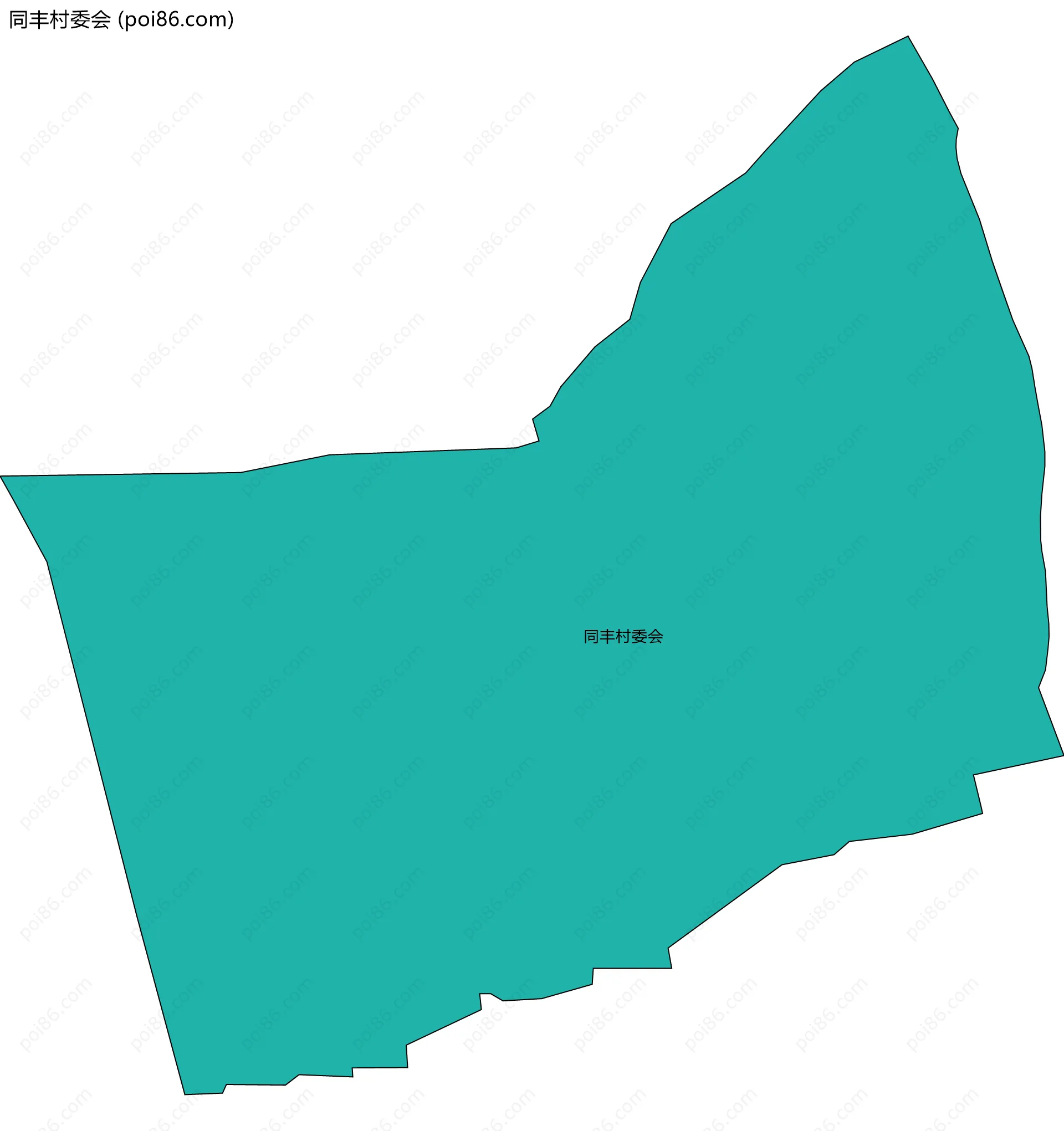 同丰村委会边界地图