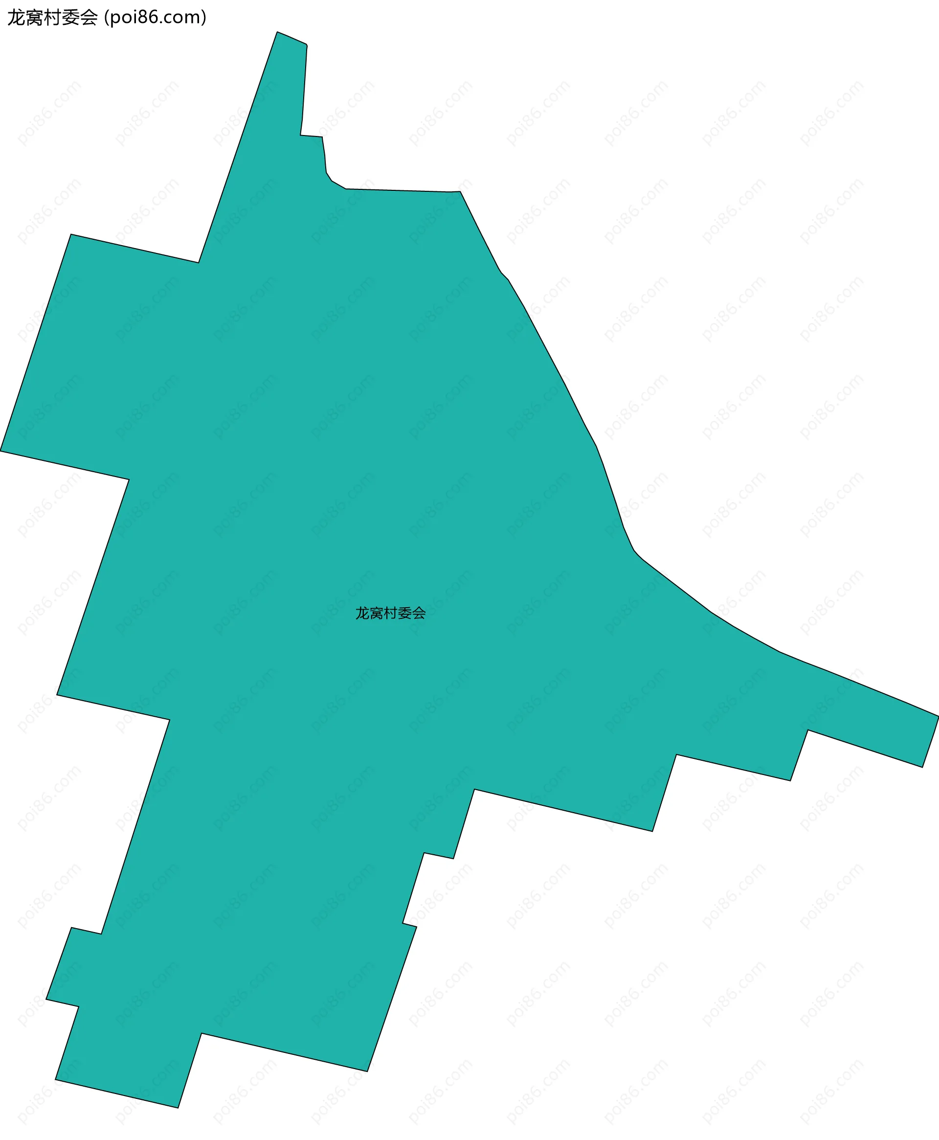 龙窝村委会边界地图