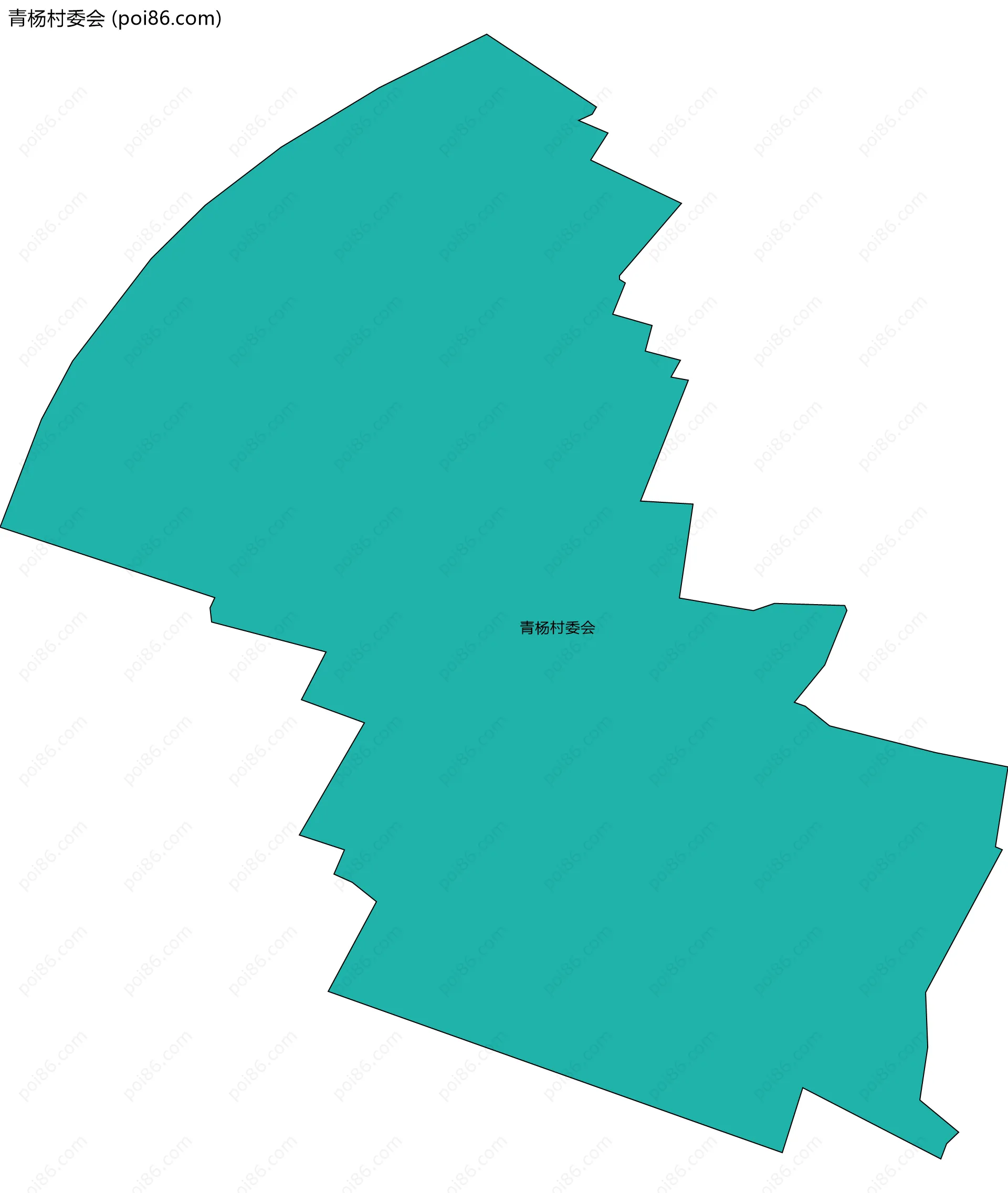 青杨村委会边界地图