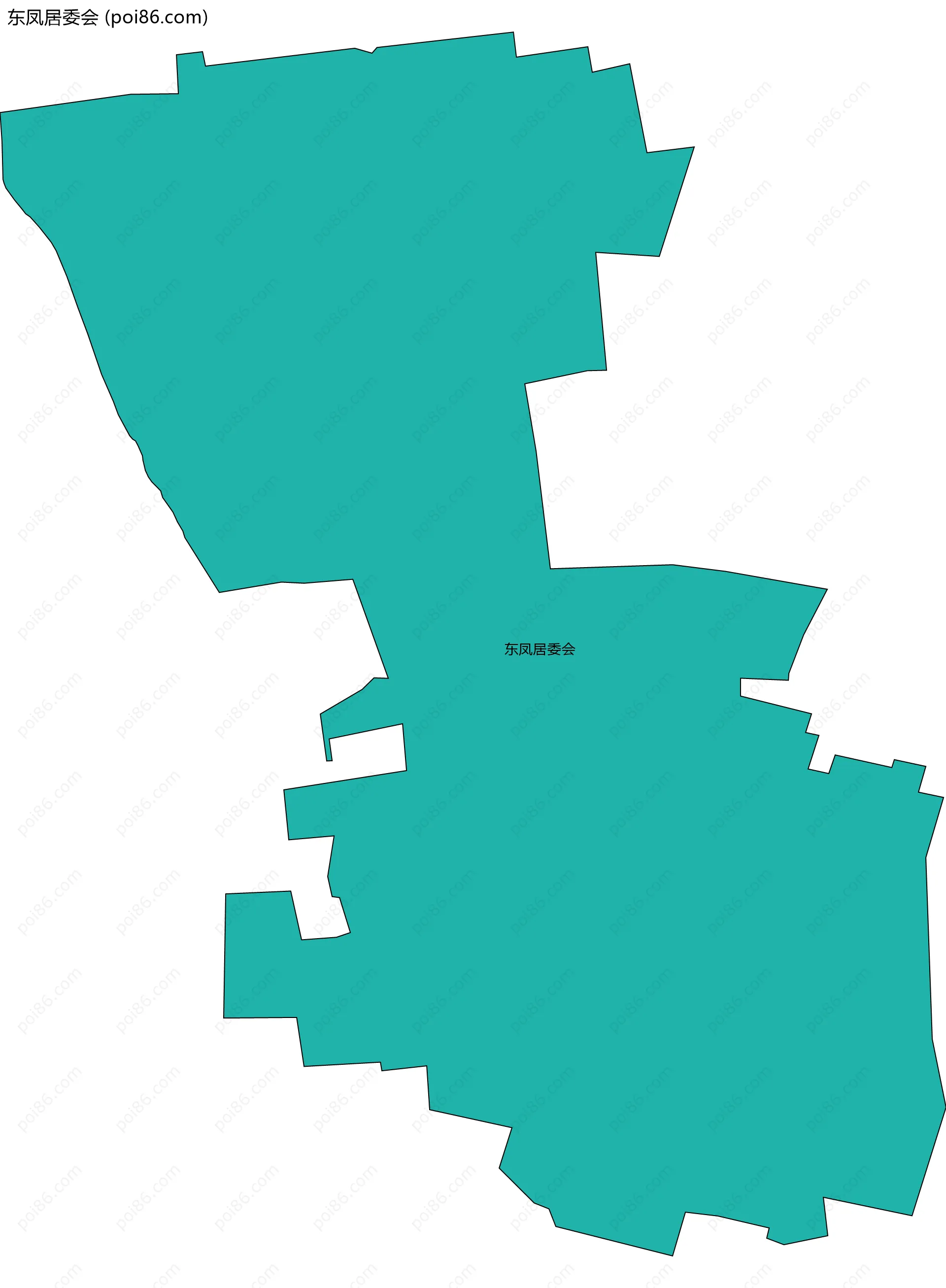 东凤居委会边界地图