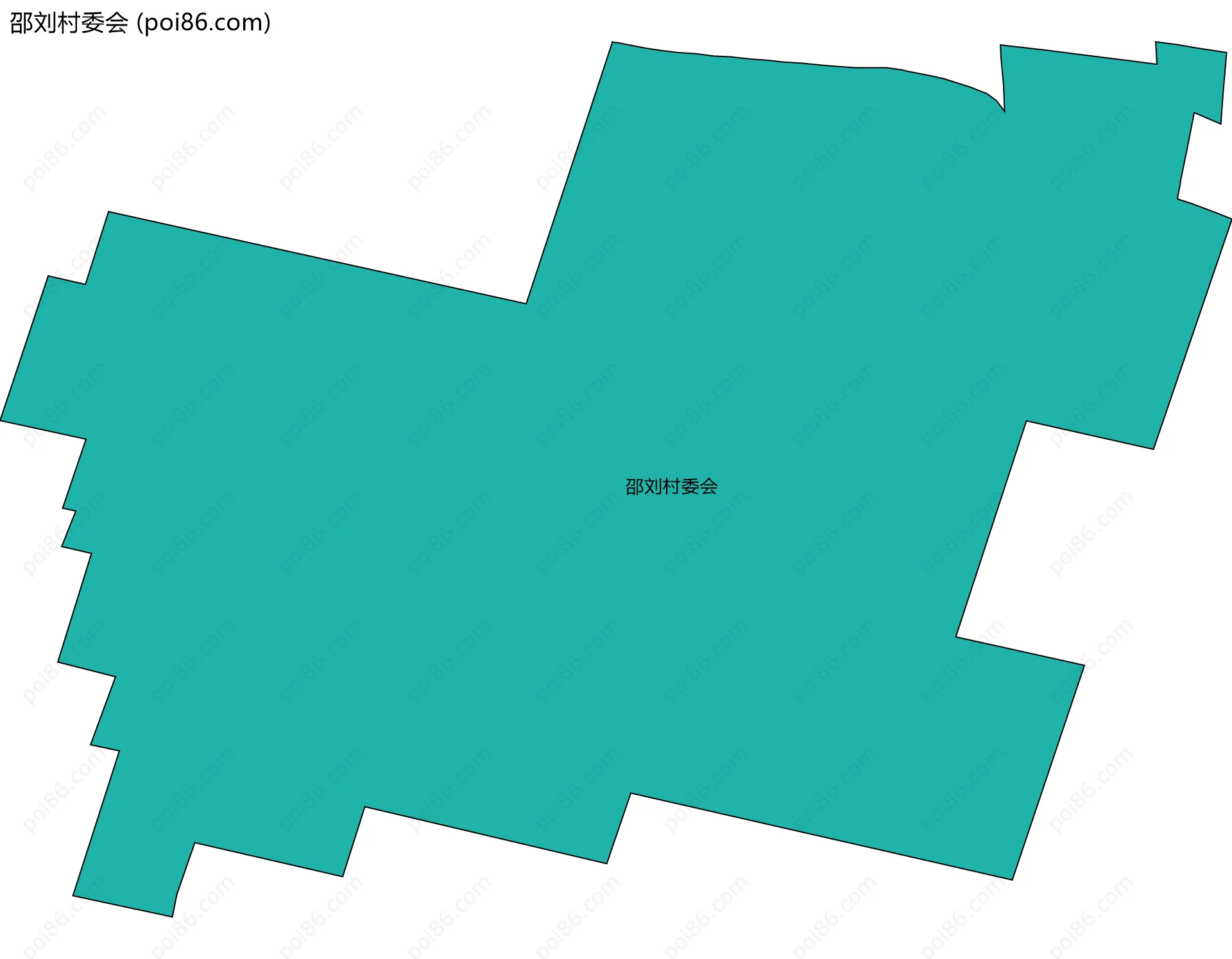邵刘村委会边界地图