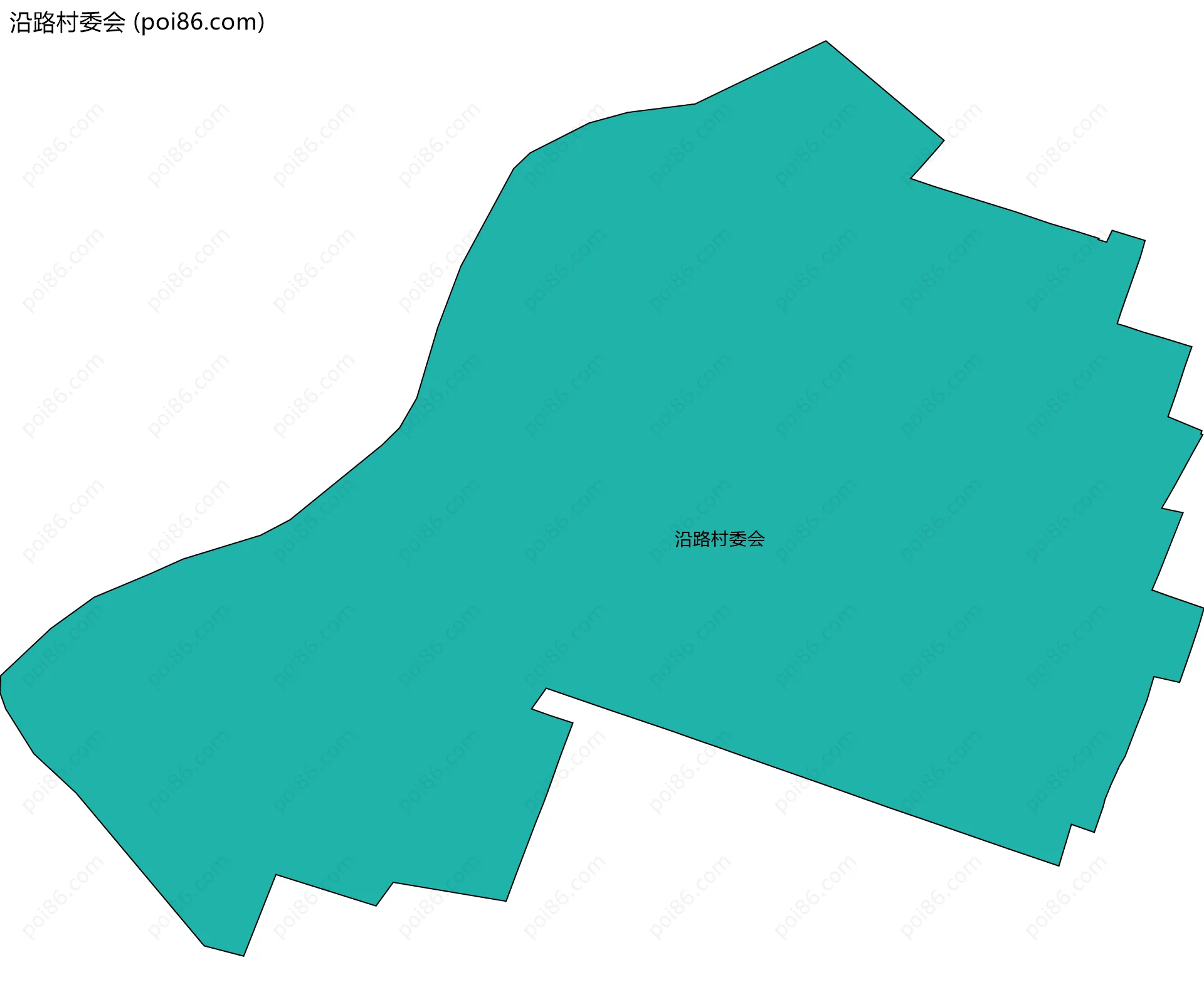 沿路村委会边界地图