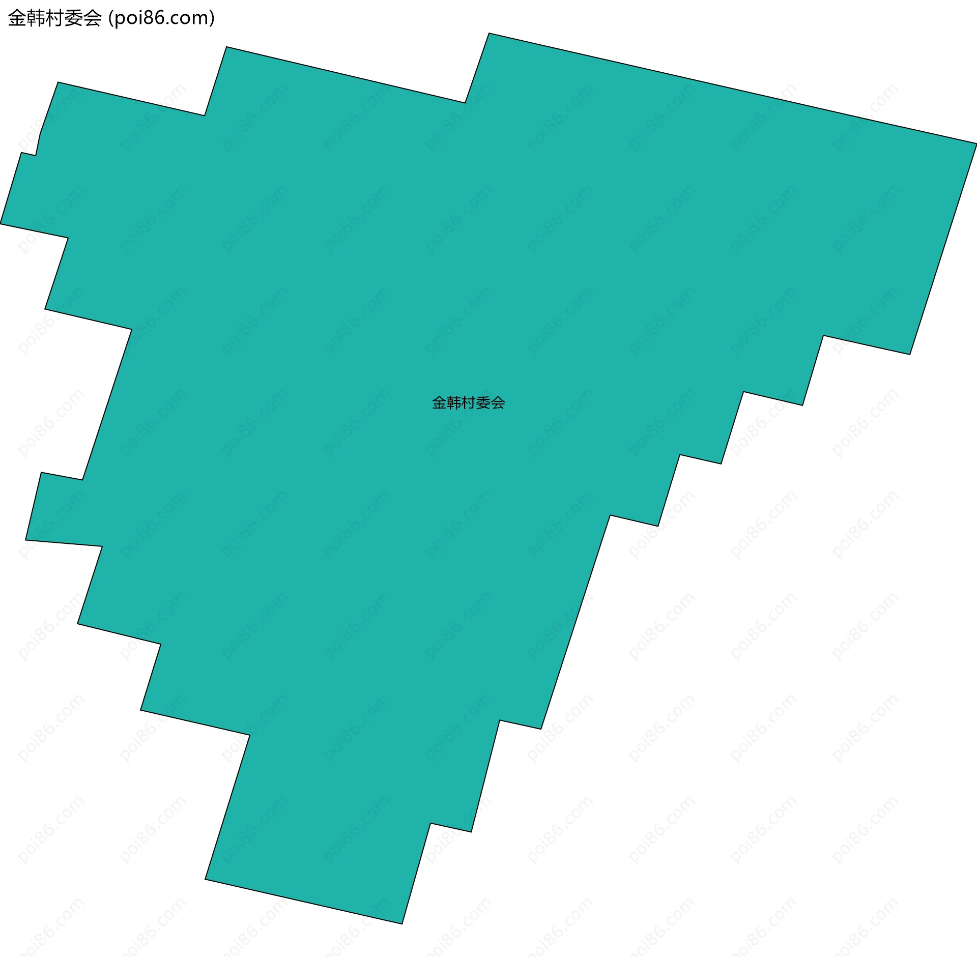 金韩村委会边界地图