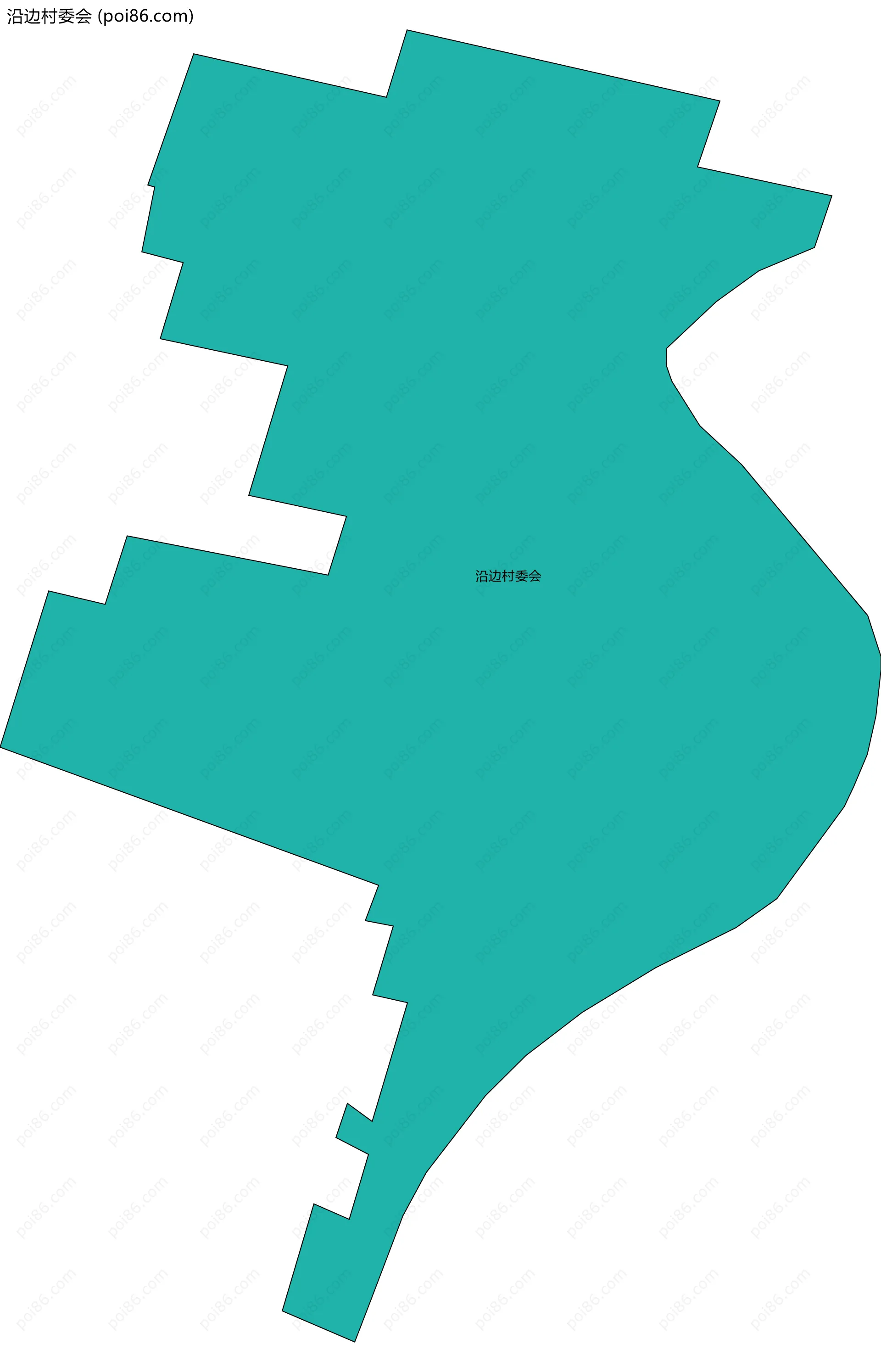 沿边村委会边界地图